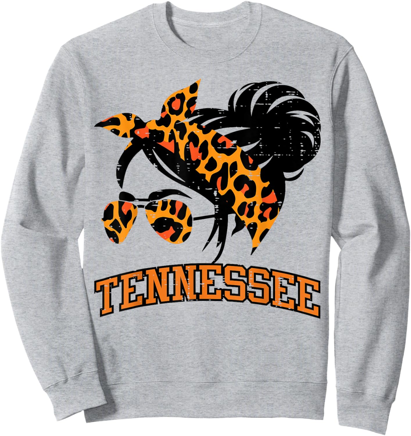 Tennessee Hairbun Women Girls Teen Sweatshirt - Sweatshirt | Ash