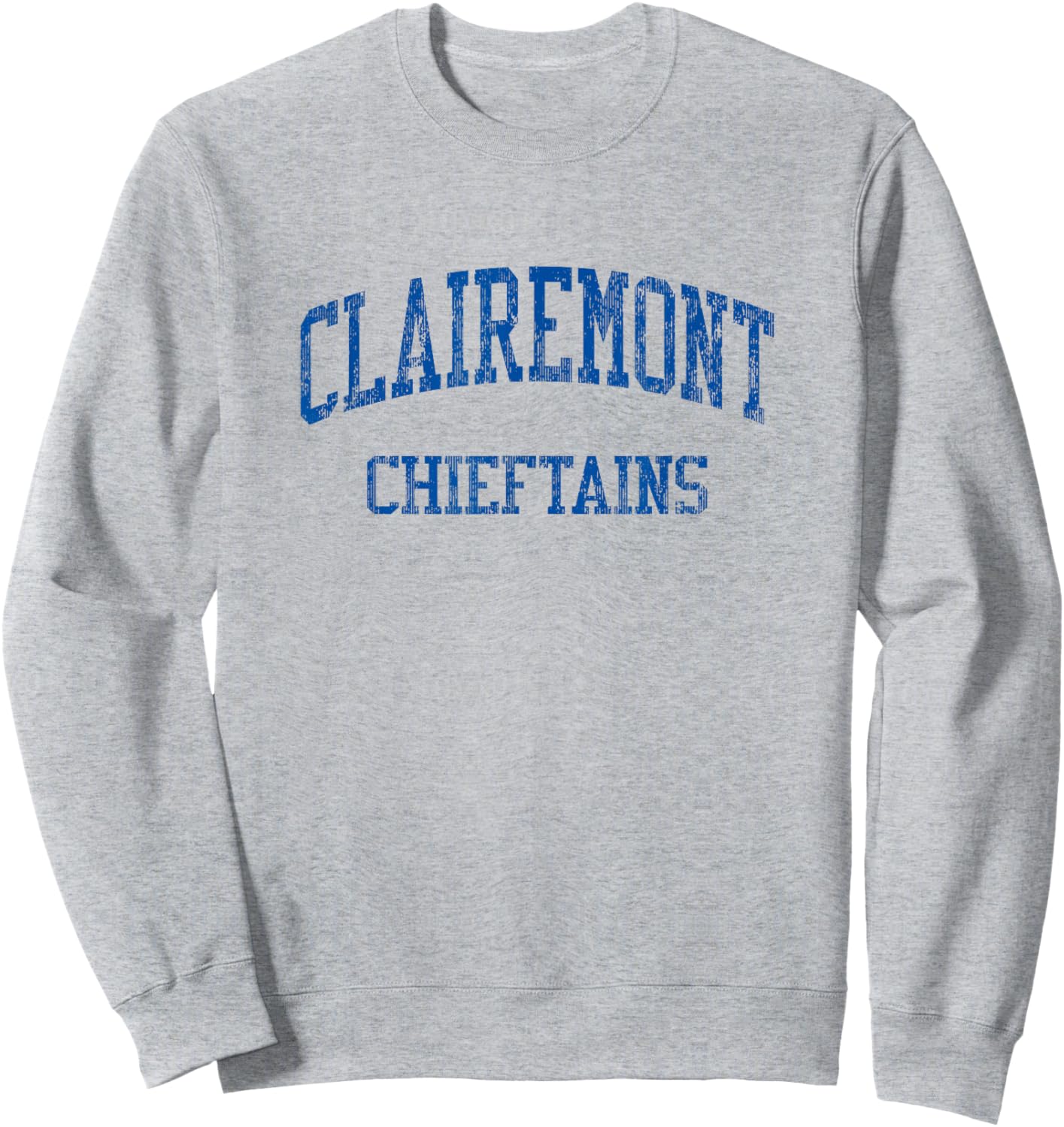 Clairemont High School HS San Diego CA Vintage Sports Sweatshirt - Sweatshirt | Ash