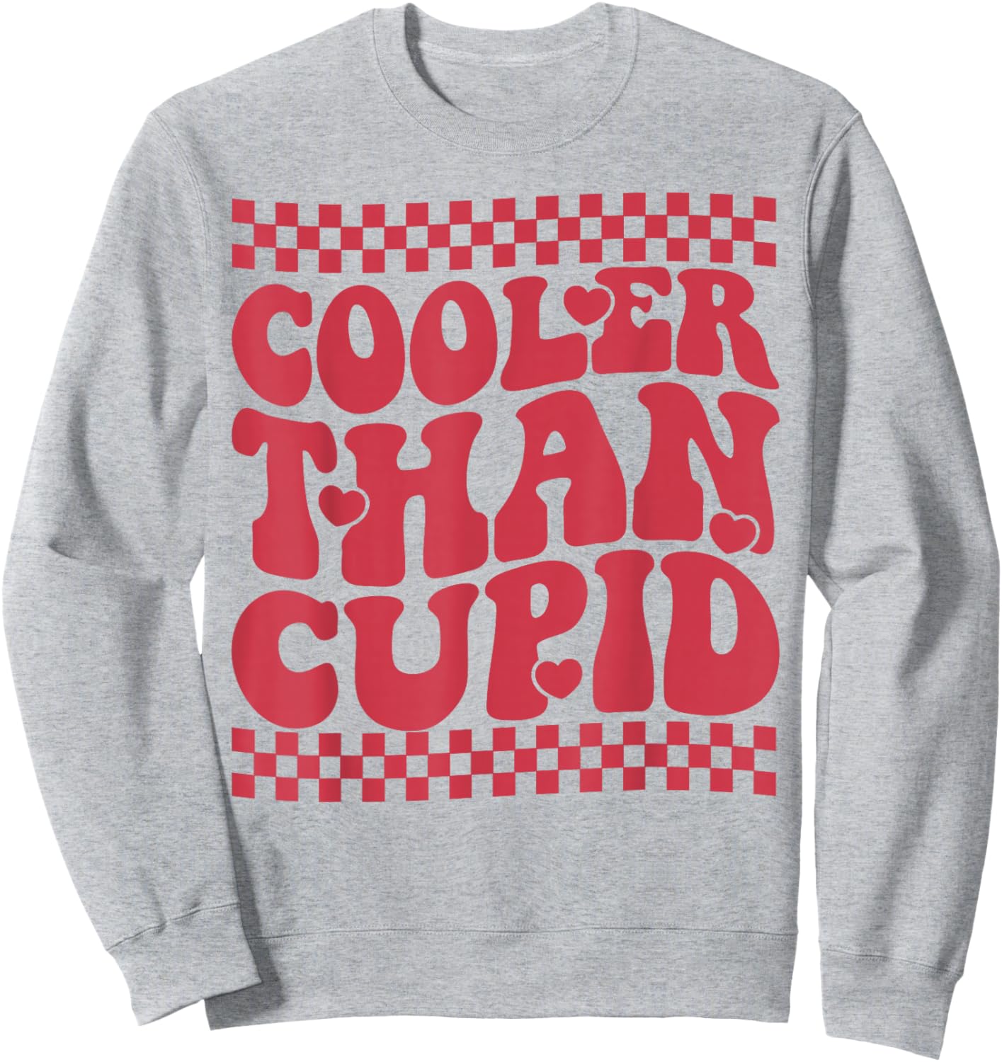 Cooler Than Cupid Cute Valentine's Day Kids Boys Girls Sweatshirt - Sweatshirt | Ash