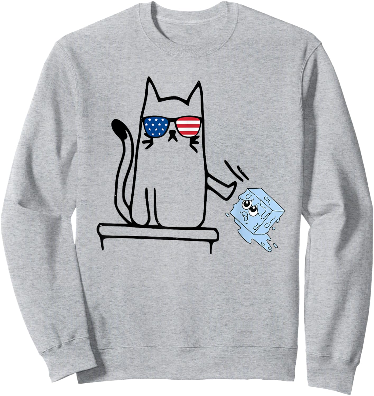 Anti ICE Out Now Cat Abolish Protest Resist Funny Sweatshirt - Sweatshirt | Ash