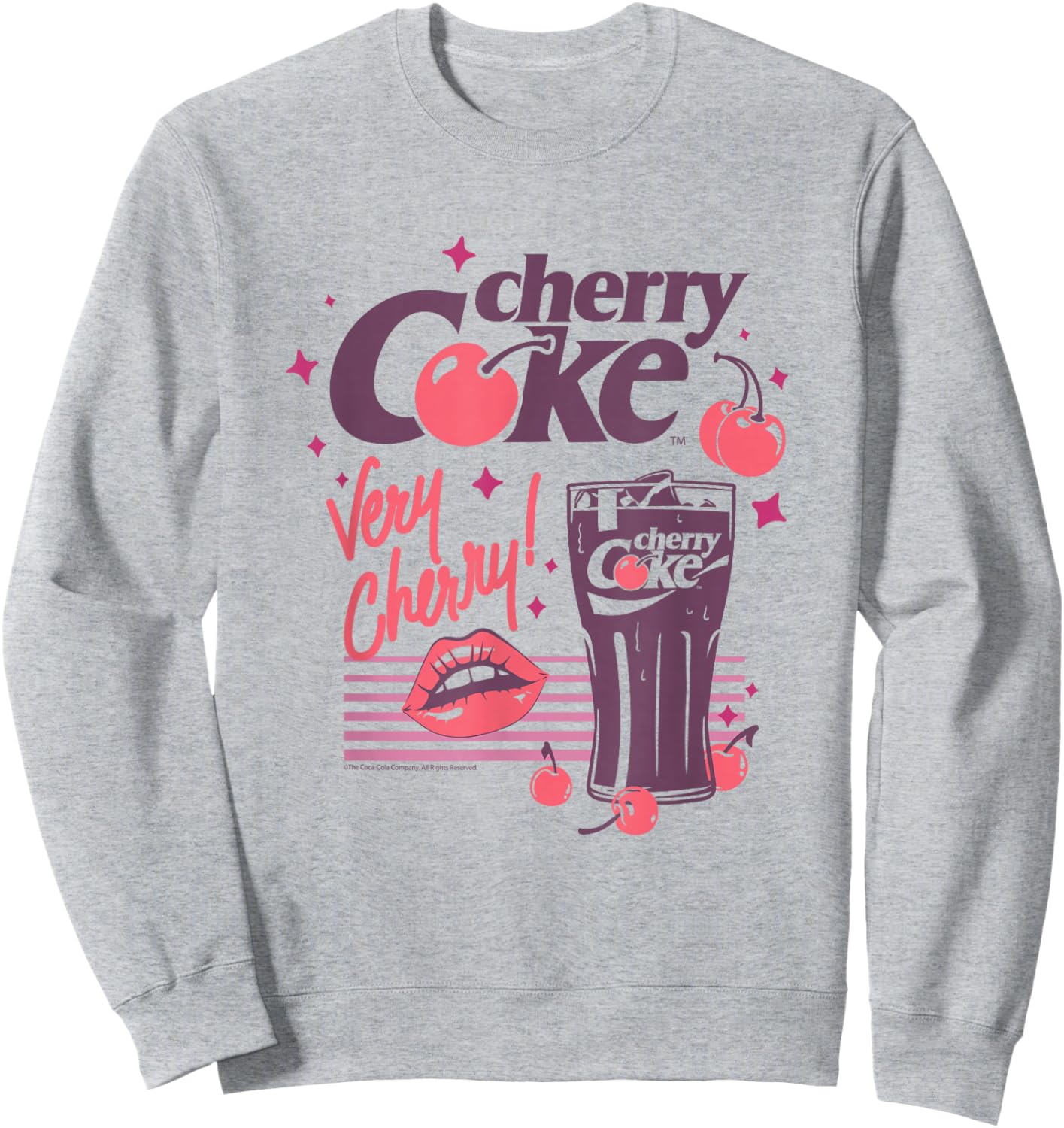 Coca-Cola Cherry Coke Lips Very Cherry Vintage Sweatshirt - Sweatshirt | Ash