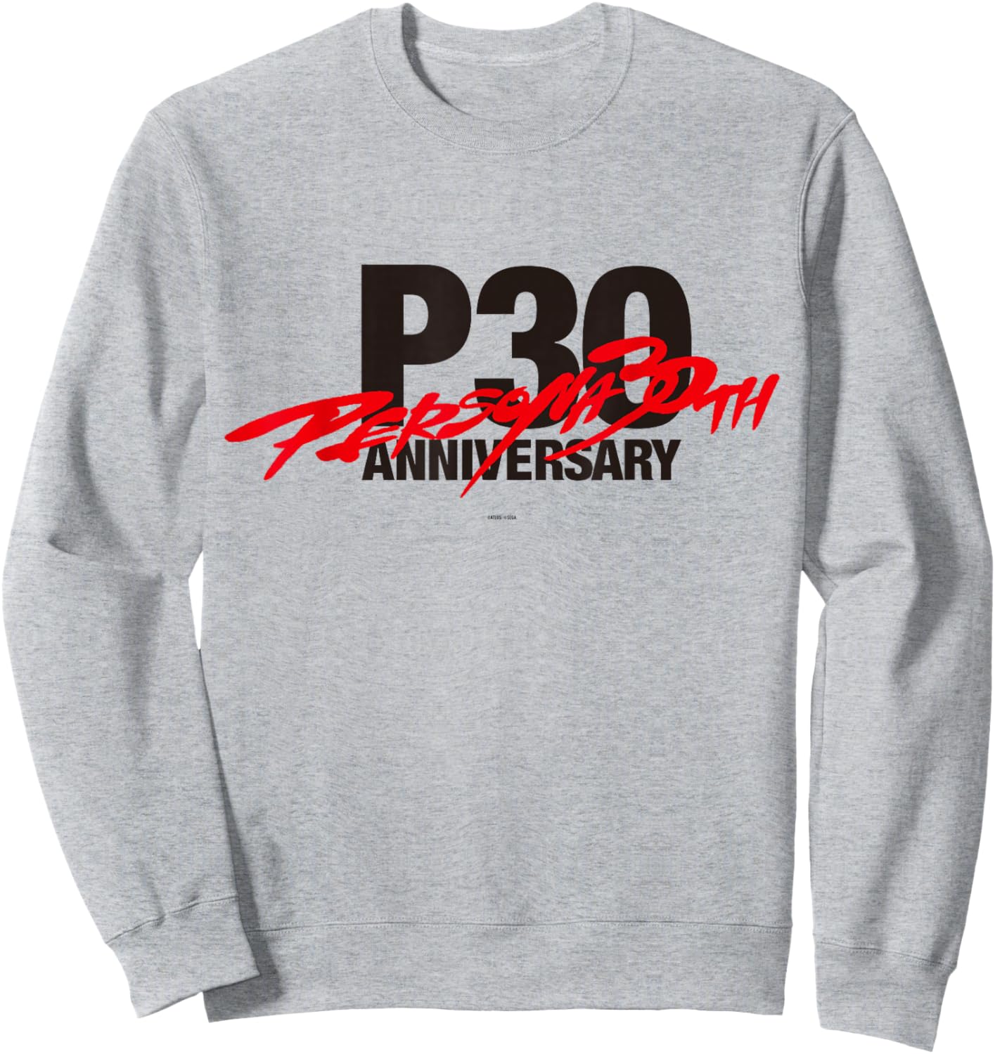 Persona 30th Anniversary Black Logo ATLUS Sweatshirt - Sweatshirt | Ash