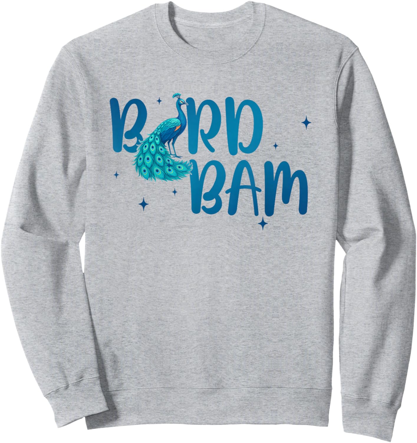 Mahjong Player Peacock Lover Bird Bam Chinese Game Tile Sweatshirt - Sweatshirt | Ash