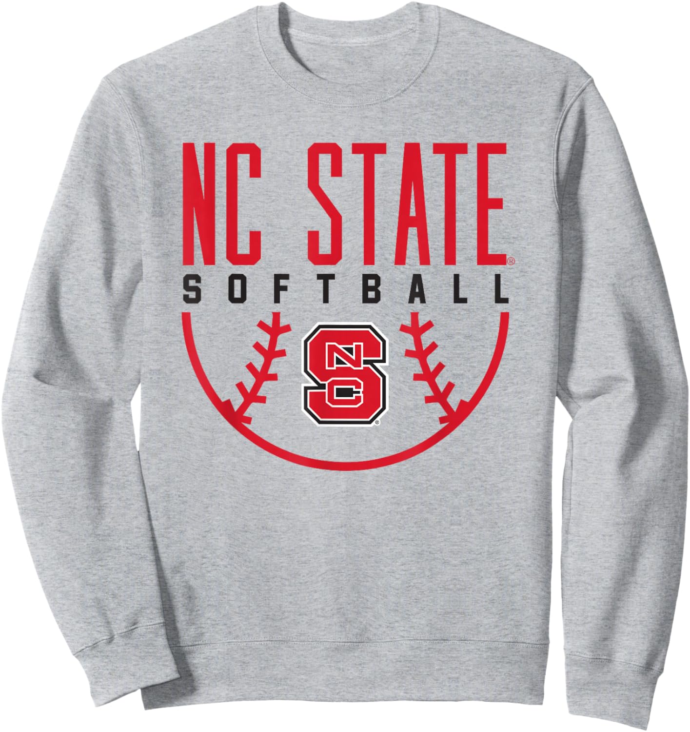 NC State Wolfpack Softball Sweatshirt - Sweatshirt | Ash