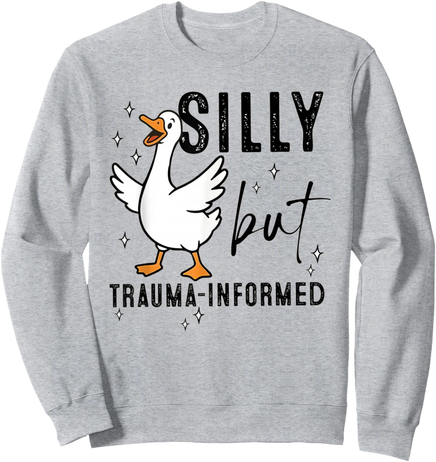 Silly Goose Social Work MSW Crisis LCSW Graduation Sweatshirt - Sweatshirt | Ash