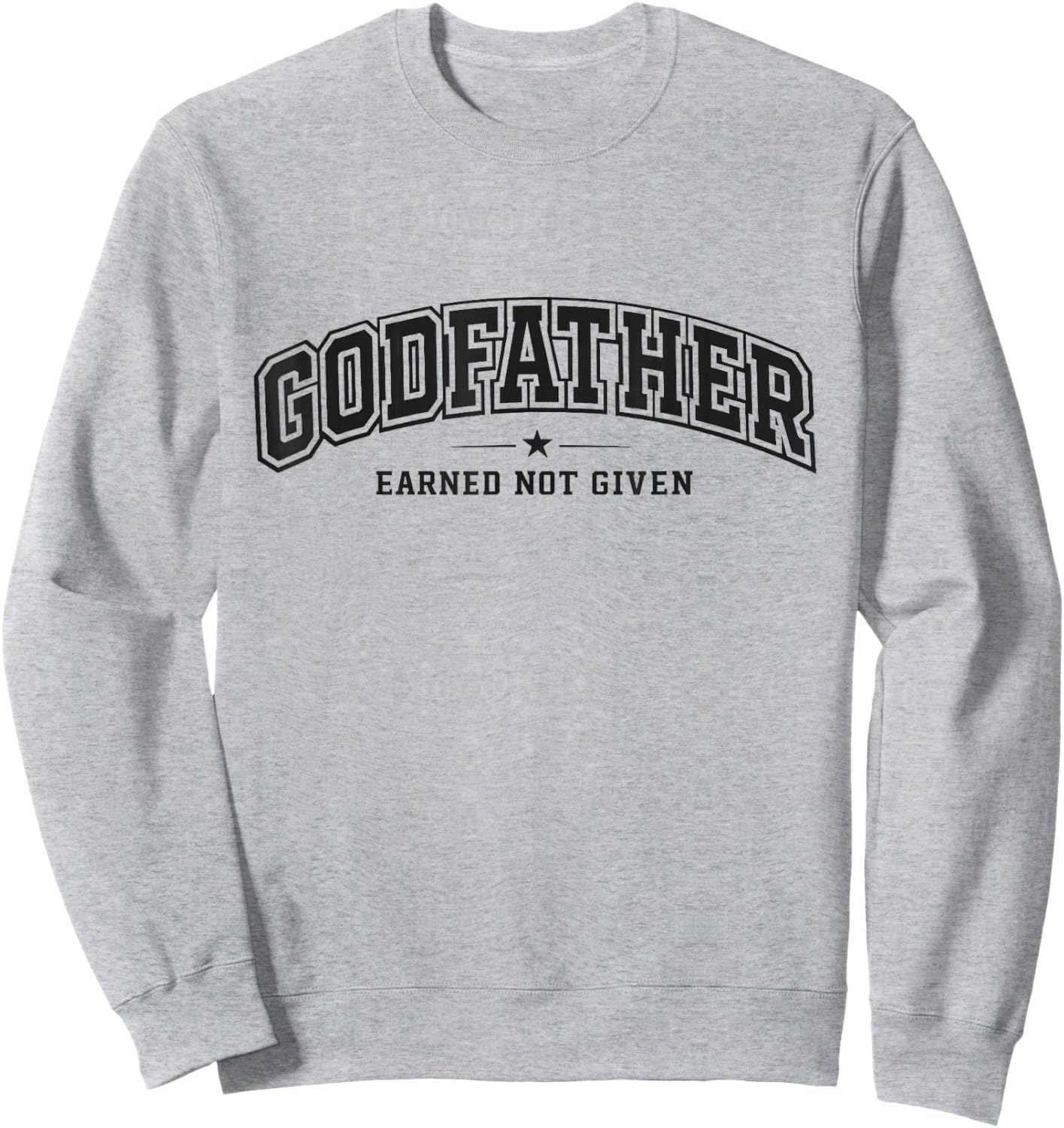Awesome Godfather 2026 Apparel | Gifts for New Godfather Sweatshirt - Sweatshirt | Ash