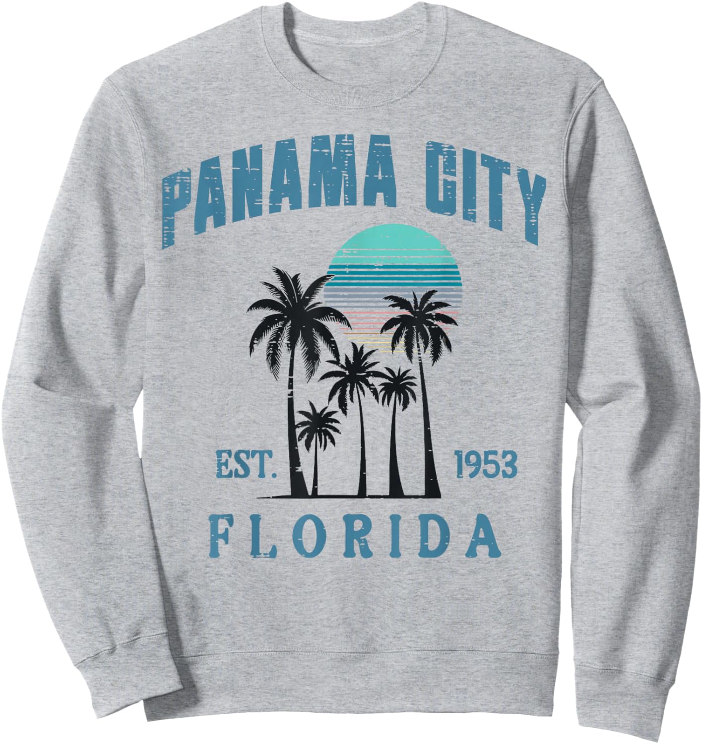 Vacation Panama City Florida Est 1953 Summer Men Women Kids Sweatshirt - Sweatshirt | Ash