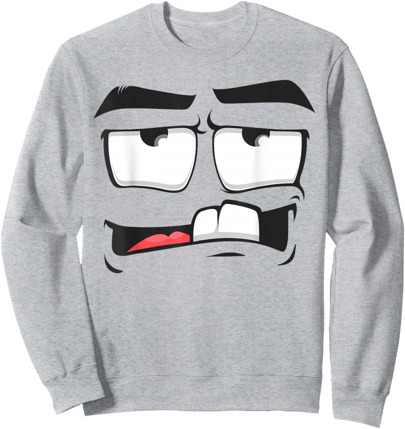Creepy Carrots Face Funny Halloween Costume Kids and Adults Sweatshirt - Sweatshirt | Ash