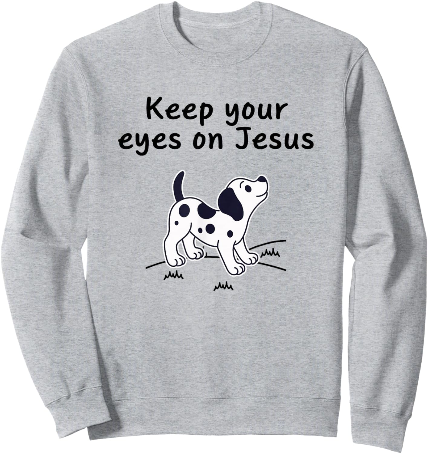 Keep Your Eyes ON Jesus, Christian Kid Dog Sweatshirt - Sweatshirt | Ash