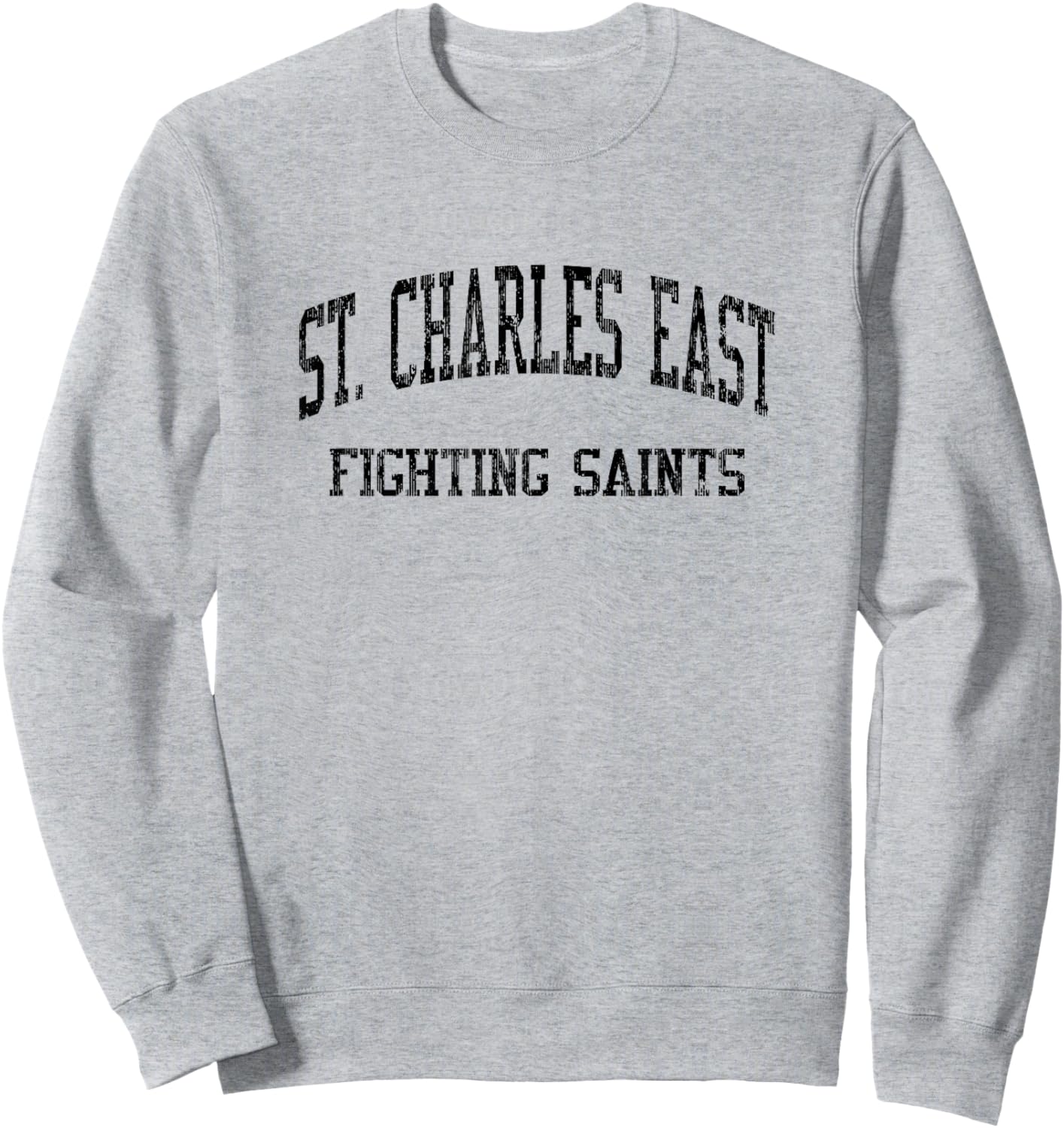 St. Charles East High School HS Saint Charles IL Vintage SPO Sweatshirt - Sweatshirt | Ash