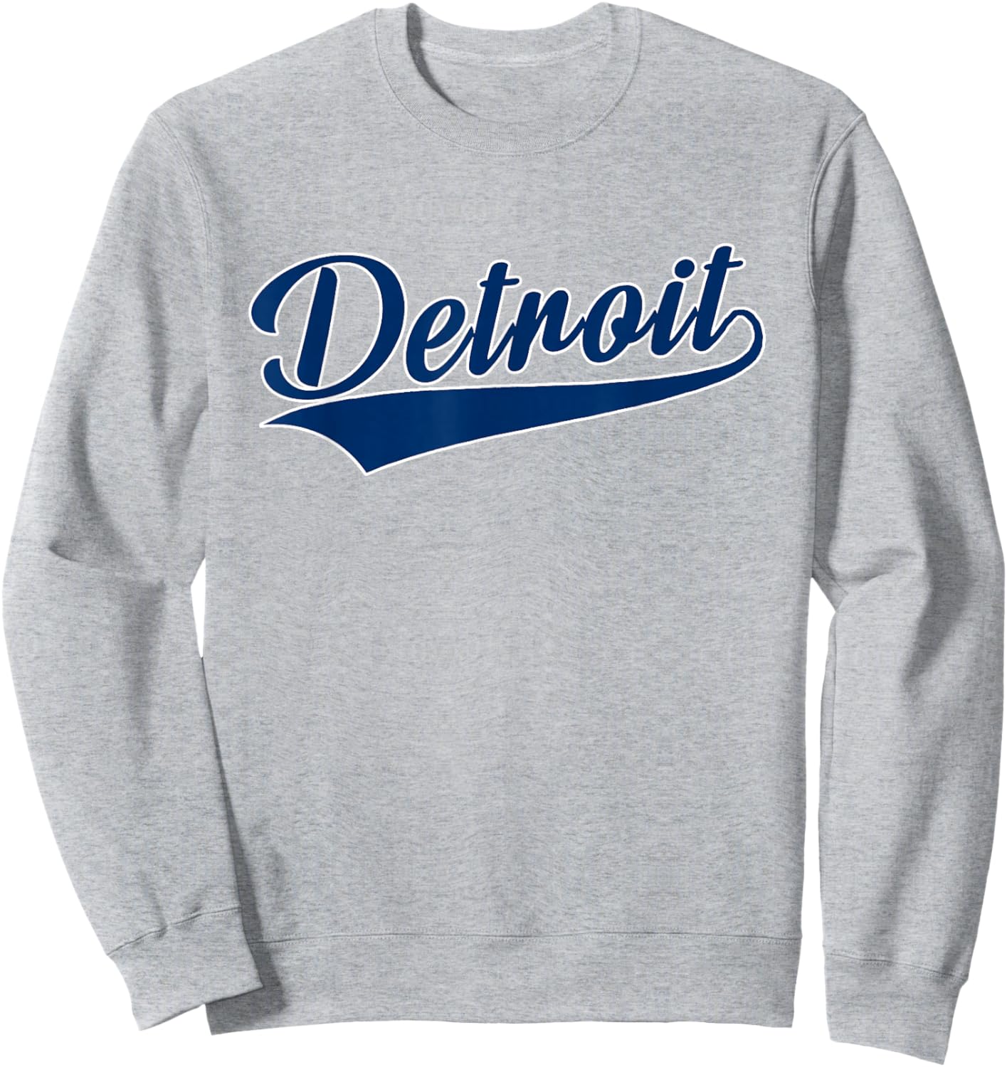 Detroit - Throwback Design - Classic Sweatshirt - Sweatshirt | Ash