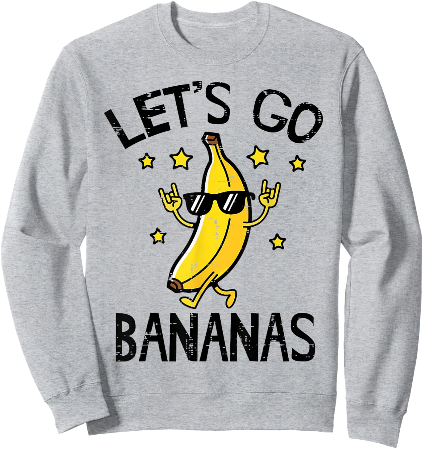 Let's Go Banana Funny Men Women Kids Boys Girls Youth Teen Sweatshirt - Sweatshirt | Ash