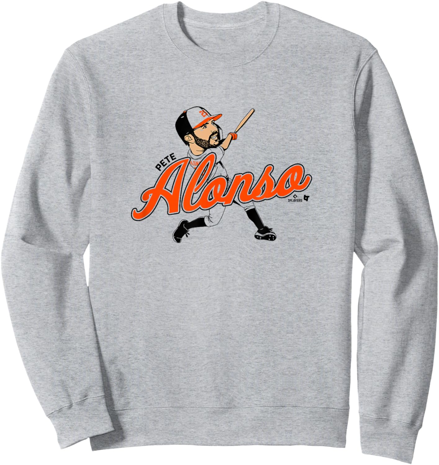 Pete Alonso - Caricature - Baltimore Baseball Sweatshirt - Sweatshirt | Ash