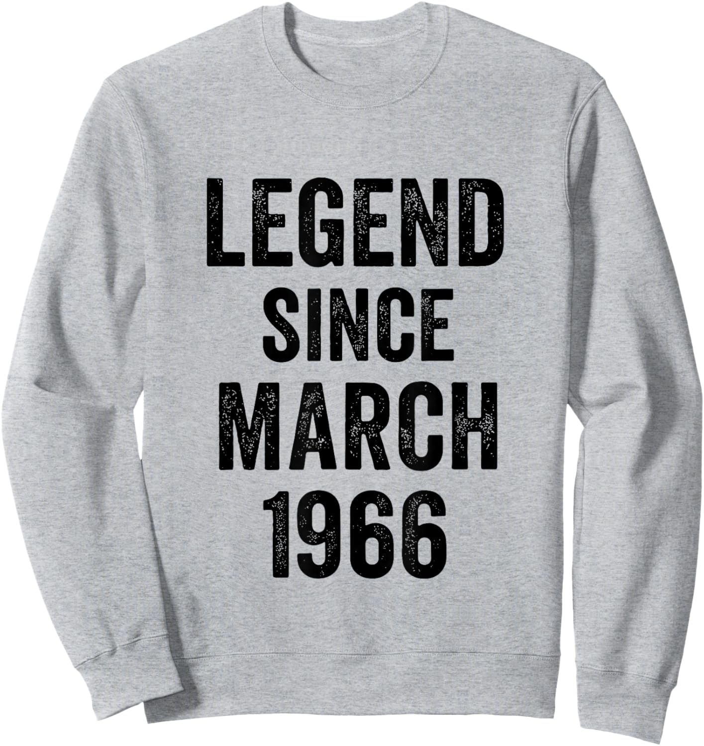 60 Birthday Decorations Men 60yr March 1966 60th Birthday Sweatshirt - Sweatshirt | Ash