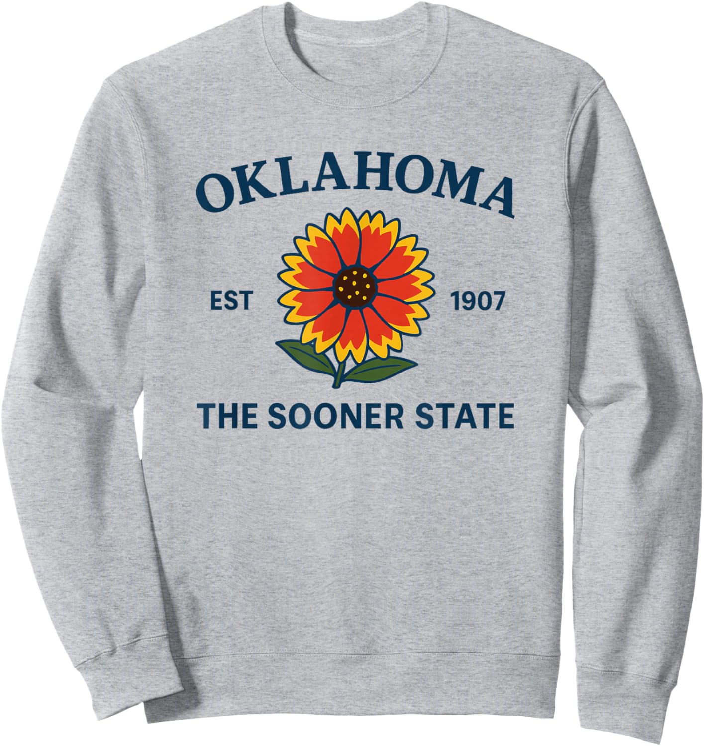 Oklahoma Flower Sweatshirt - Sweatshirt | Ash