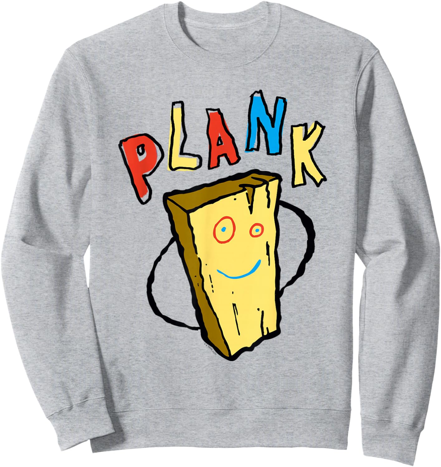 Ed, EDD N Eddy Hand Drawn Plank Illustration Retro Cartoon Sweatshirt - Sweatshirt | Ash