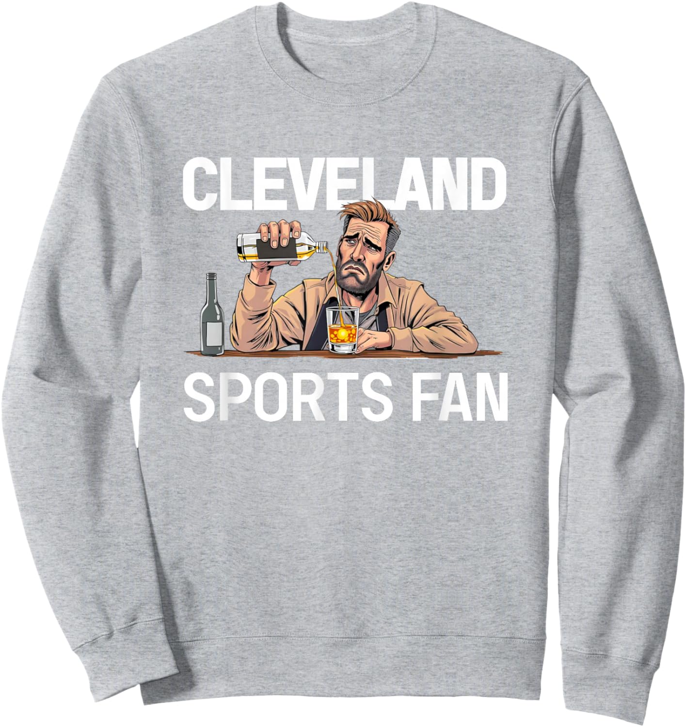 Funny Cleveland Sports Sweatshirt - Sweatshirt | Ash