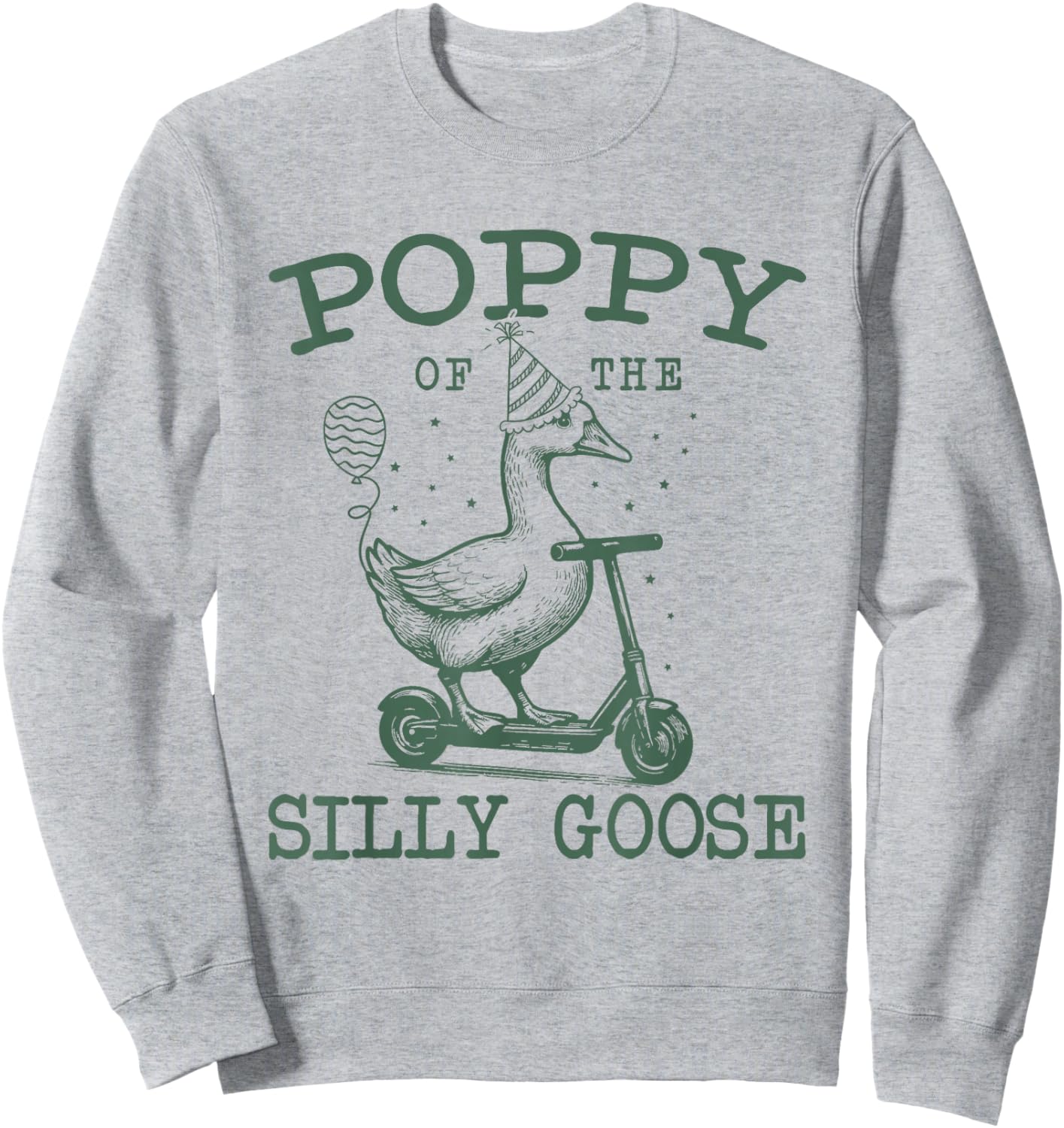 Poppy of The Silly Goose First Birthday Family Matching Sweatshirt - Sweatshirt | Ash