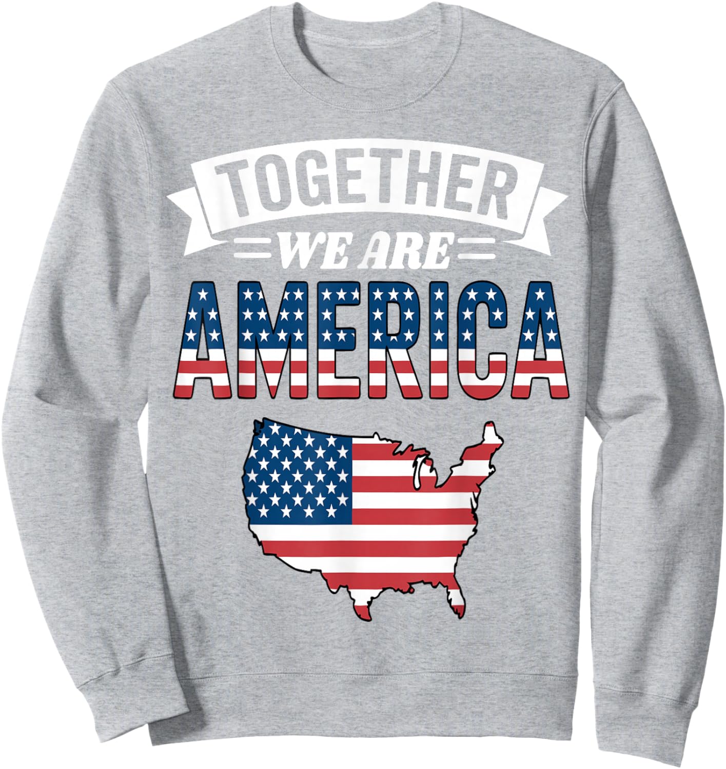 Together We are America Sweatshirt - Sweatshirt | Ash