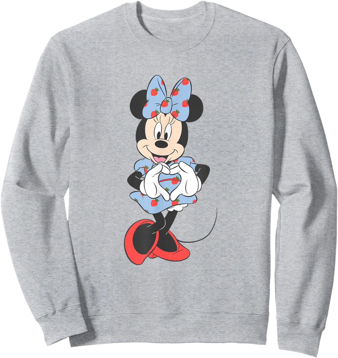 Disney Mickey and Friends Minnie Mouse Strawberry Dress Sweatshirt - Sweatshirt | Ash
