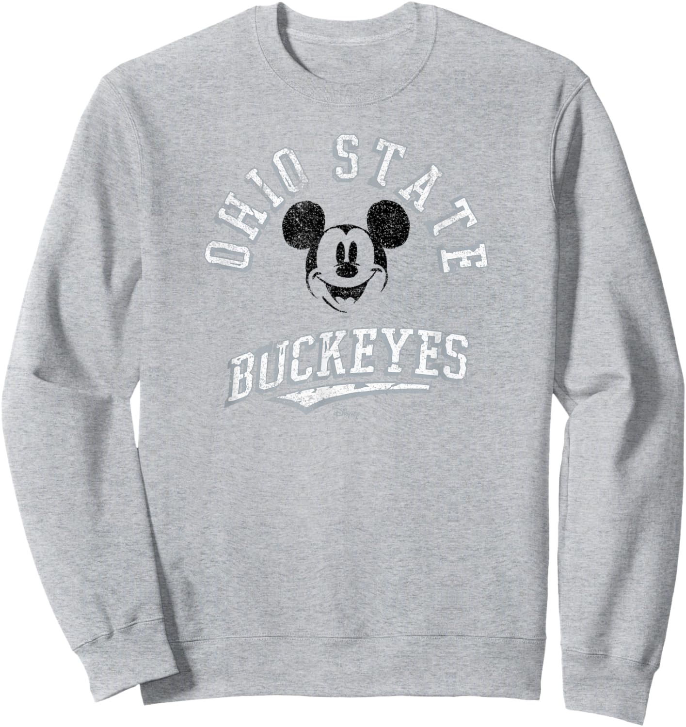 Ohio State Buckeyes Mickey Mouse Retro Red Sweatshirt - Sweatshirt | Ash