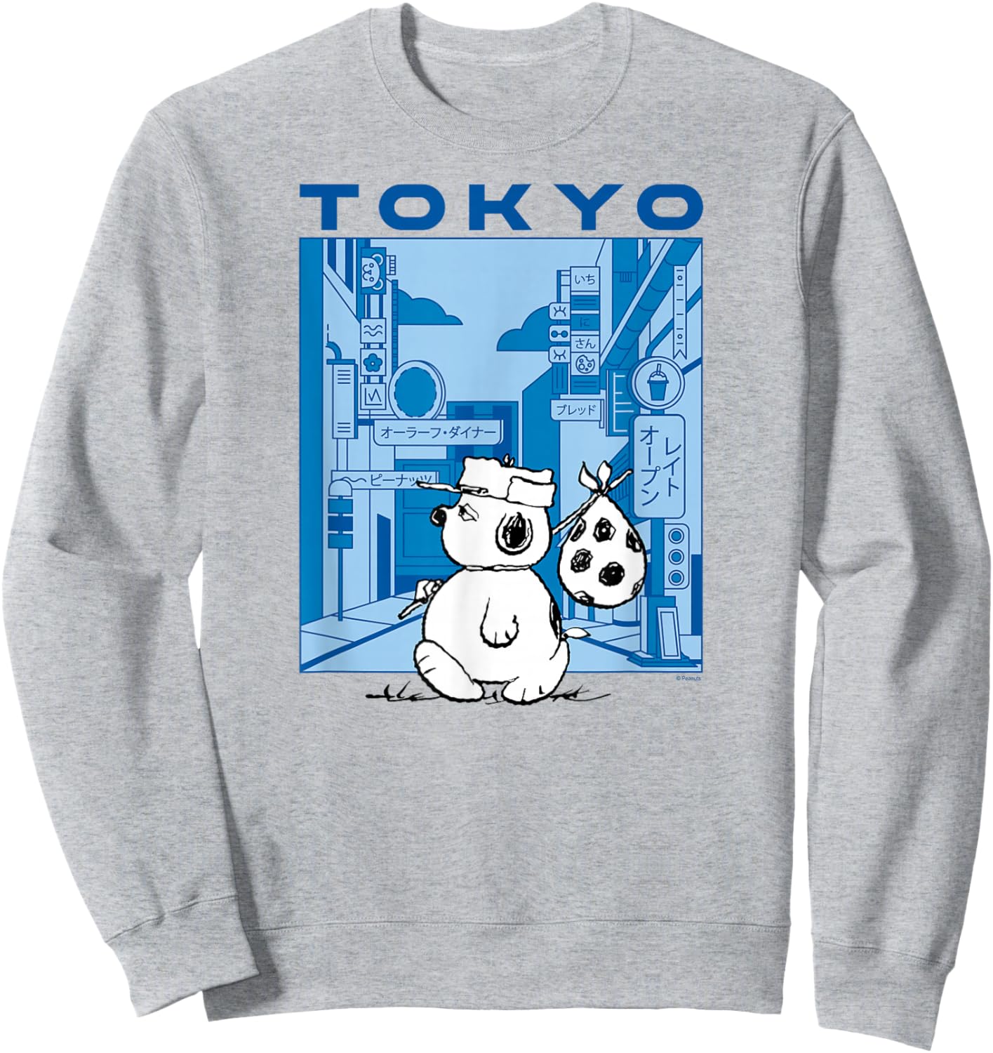 Peanuts - Olaf - Tokyo Street Sweatshirt - Sweatshirt | Ash