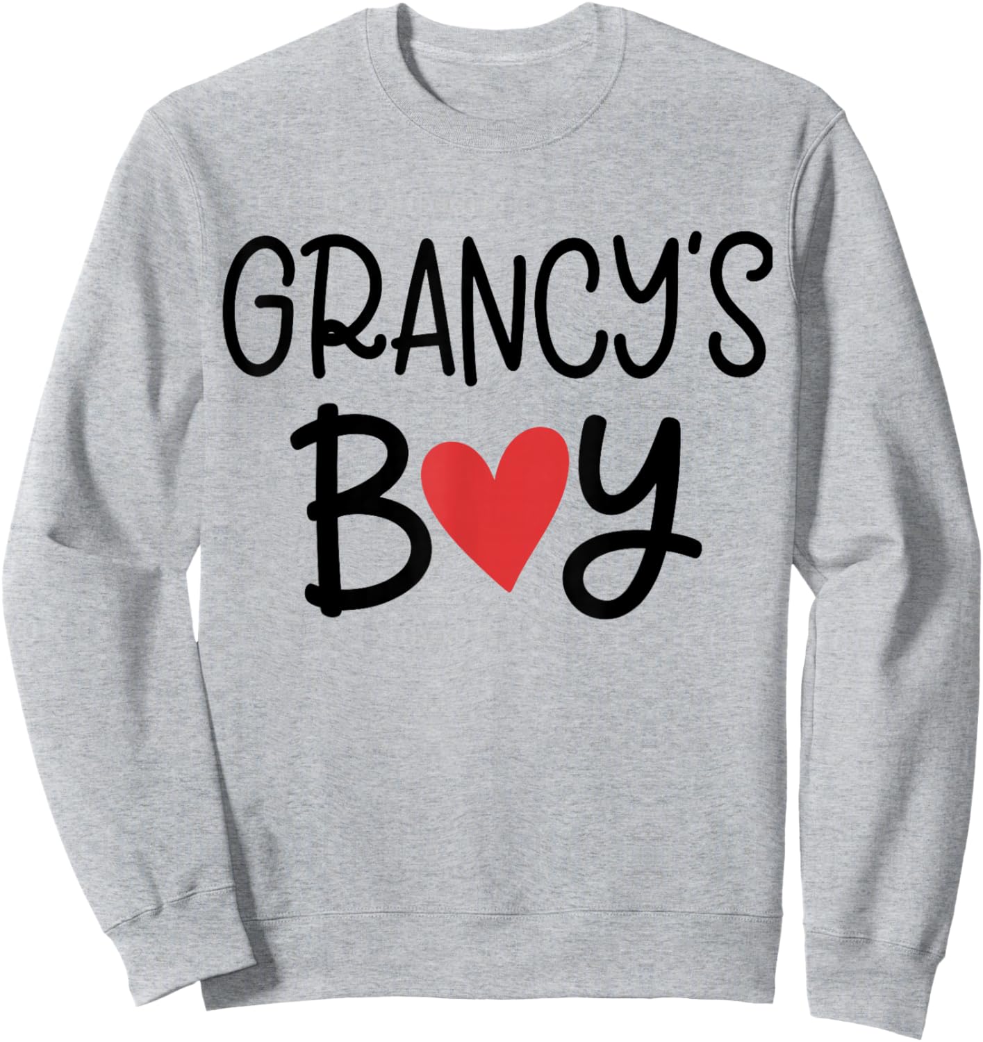 GRANCY’S Boy Favorite Child Grandma Funny Mothers Day Sweatshirt - Sweatshirt | Ash