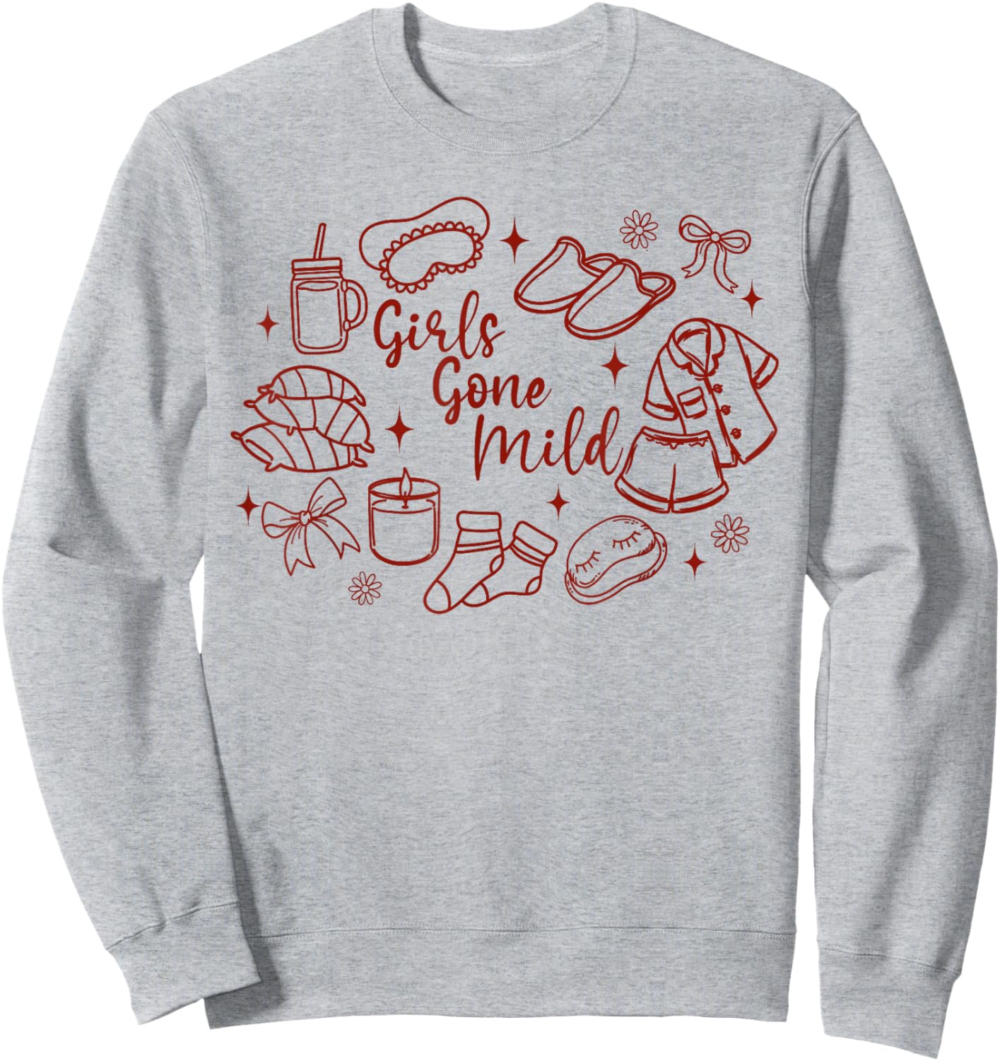 Slumber Party Girls Weekend Bachelorette Girls Gone A Mild Sweatshirt - Sweatshirt | Ash