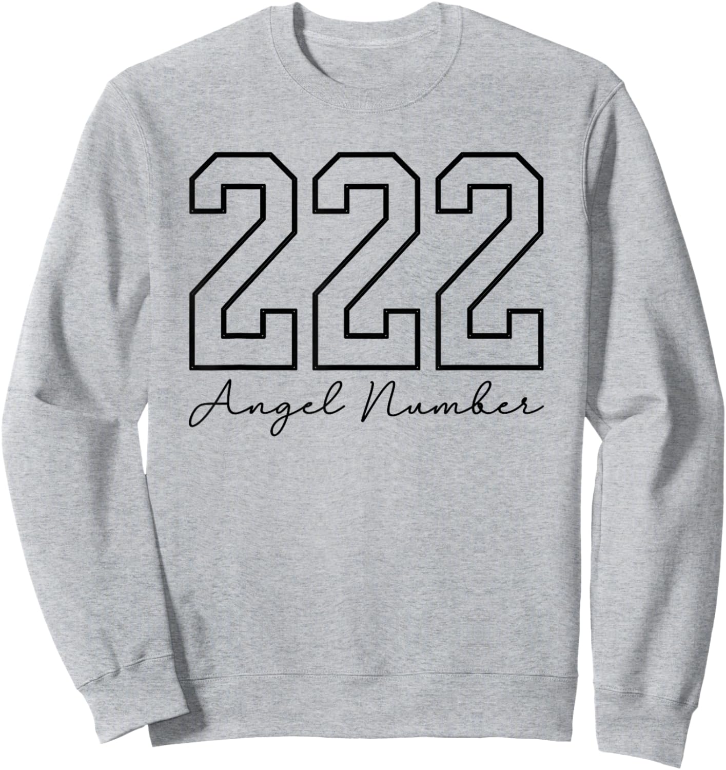 Angel Number 222 Numerology Spirituality Sweatshirt - Sweatshirt | Ash