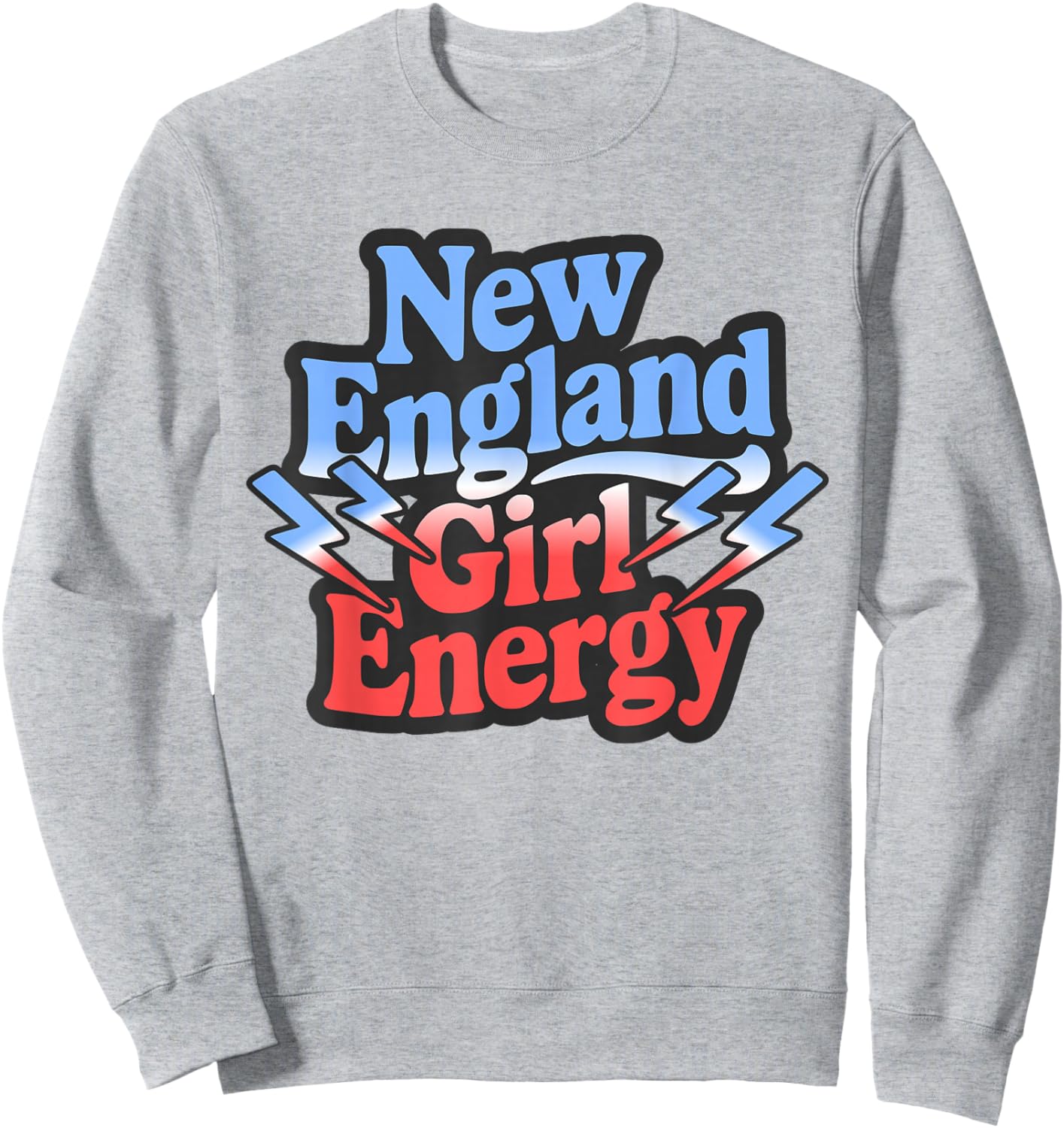 Retro New England Girl Energy Vintage Throwback NE Girls Sweatshirt - Sweatshirt | Ash