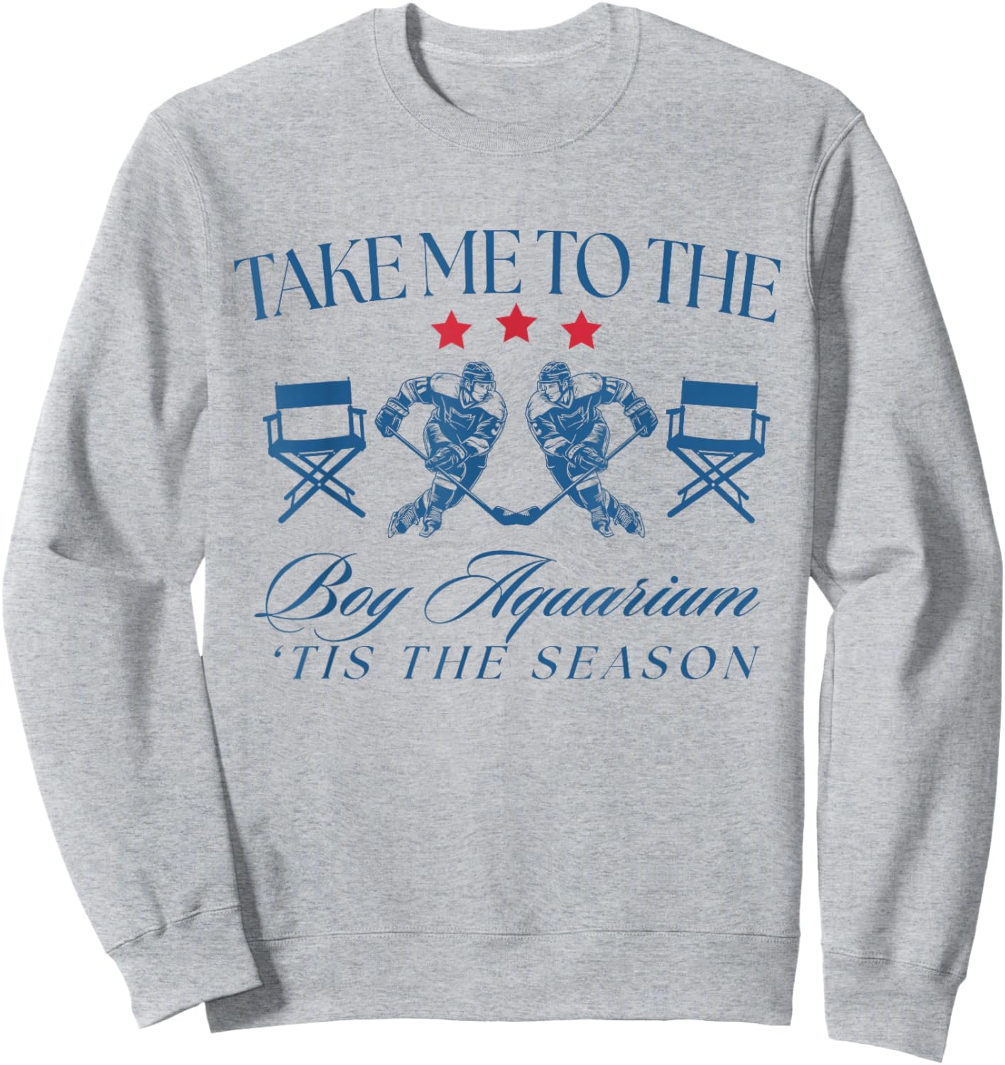 Take Me to The Boy Aquarium Funny Hockey Lover Sweatshirt - Sweatshirt | Ash
