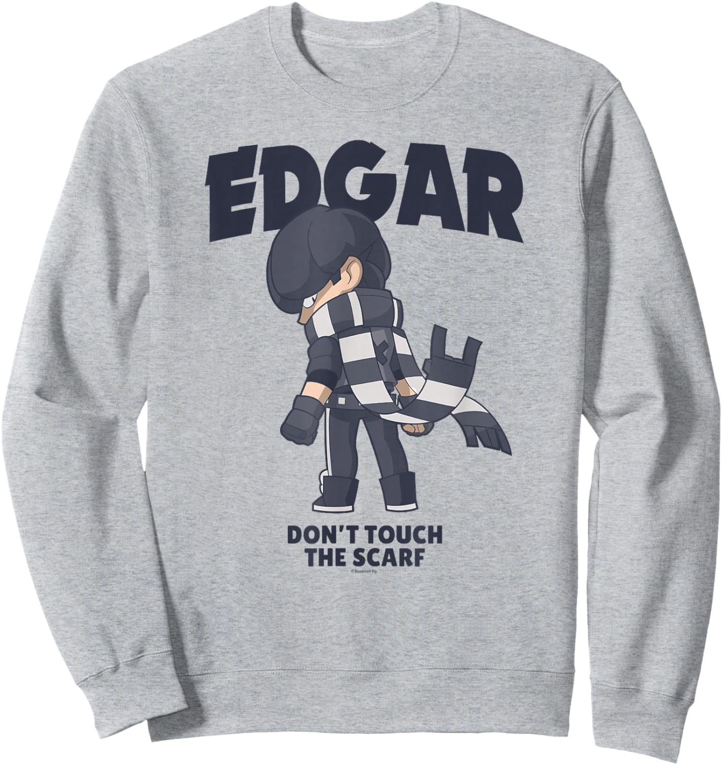 Brawl Stars Brawler Edgar Don't Touch The Scarf Poster Sweatshirt - Sweatshirt | Ash