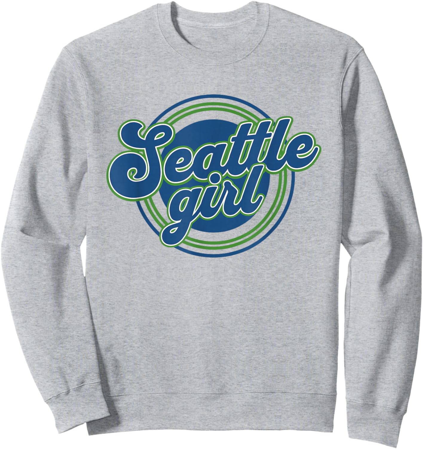 Retro Seattle Girl Vintage City Proud SEA Girls Sweatshirt - Sweatshirt | Ash