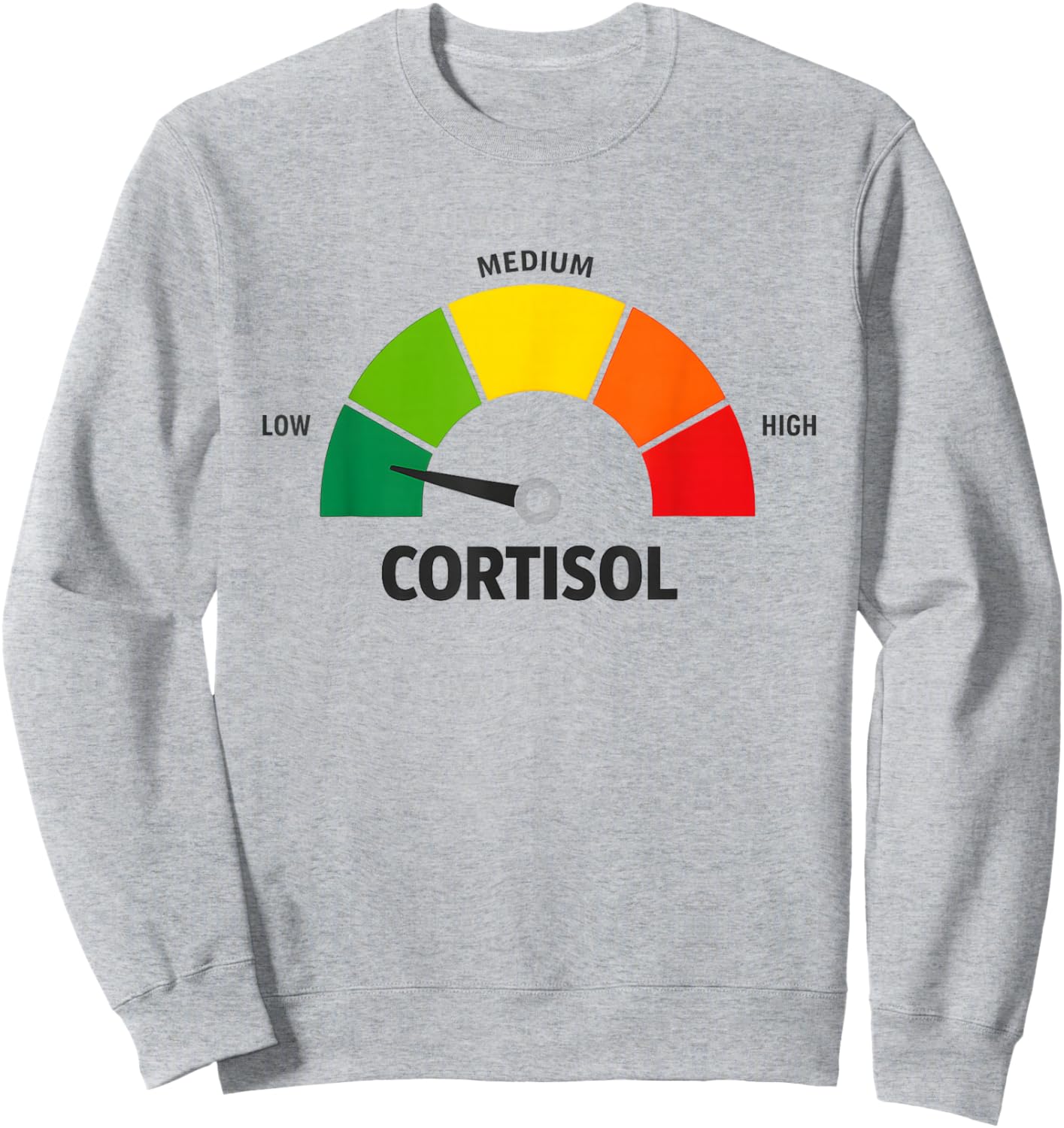 Low Cortisol Levels v Meme Sweatshirt - Sweatshirt | Ash