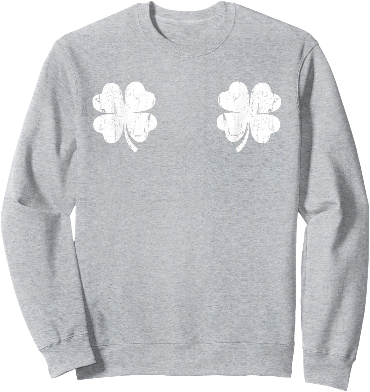 Shamrock Inspector Funny St Patricks Day Couple Sweatshirt - Sweatshirt | Ash
