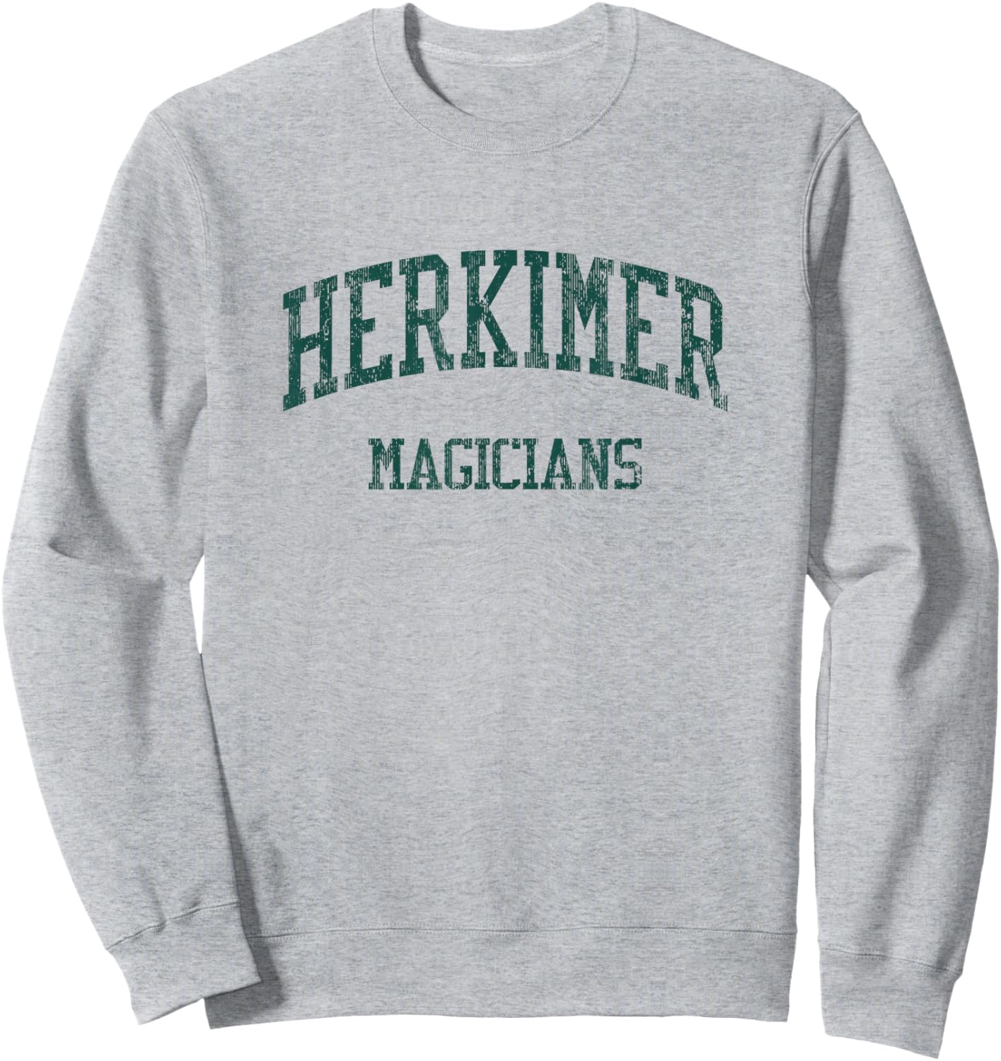 Herkimer High School HS Herkimer NY Vintage Sports Sweatshirt - Sweatshirt | Ash