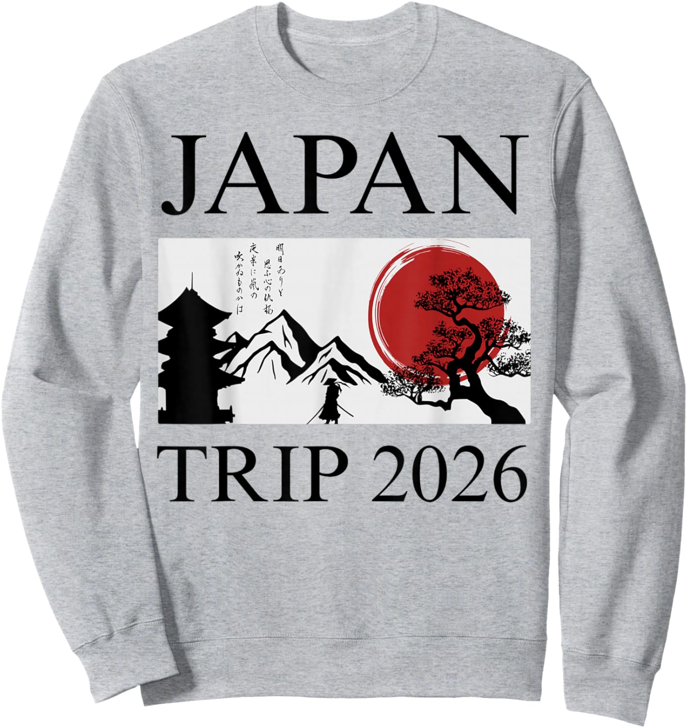 Matching Japan 2026 Trip and Tokyo Vacation Sweatshirt - Sweatshirt | Ash