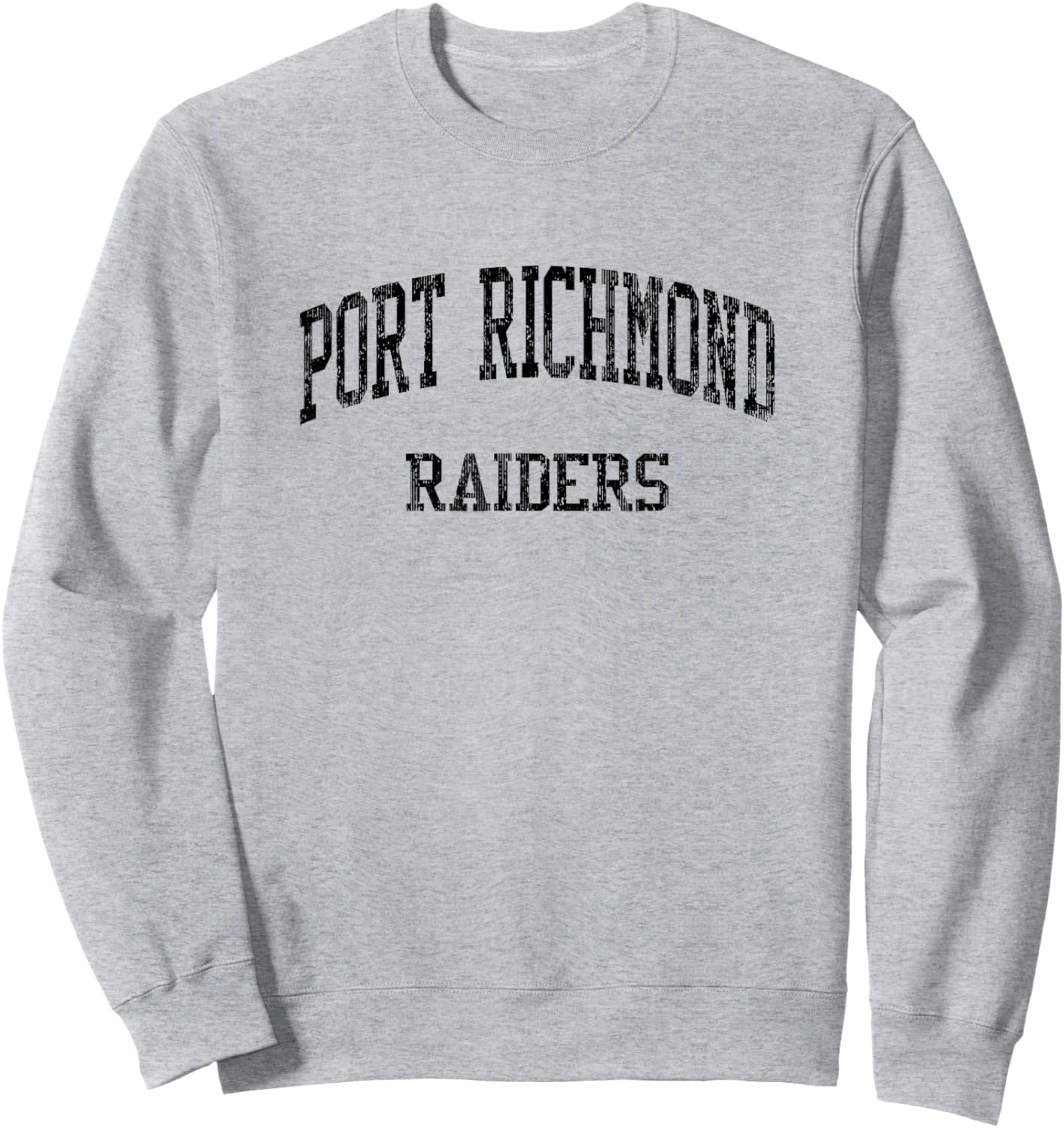 Port Richmond High School HS Staten Island NY Vintage Sports Sweatshirt - Sweatshirt | Ash