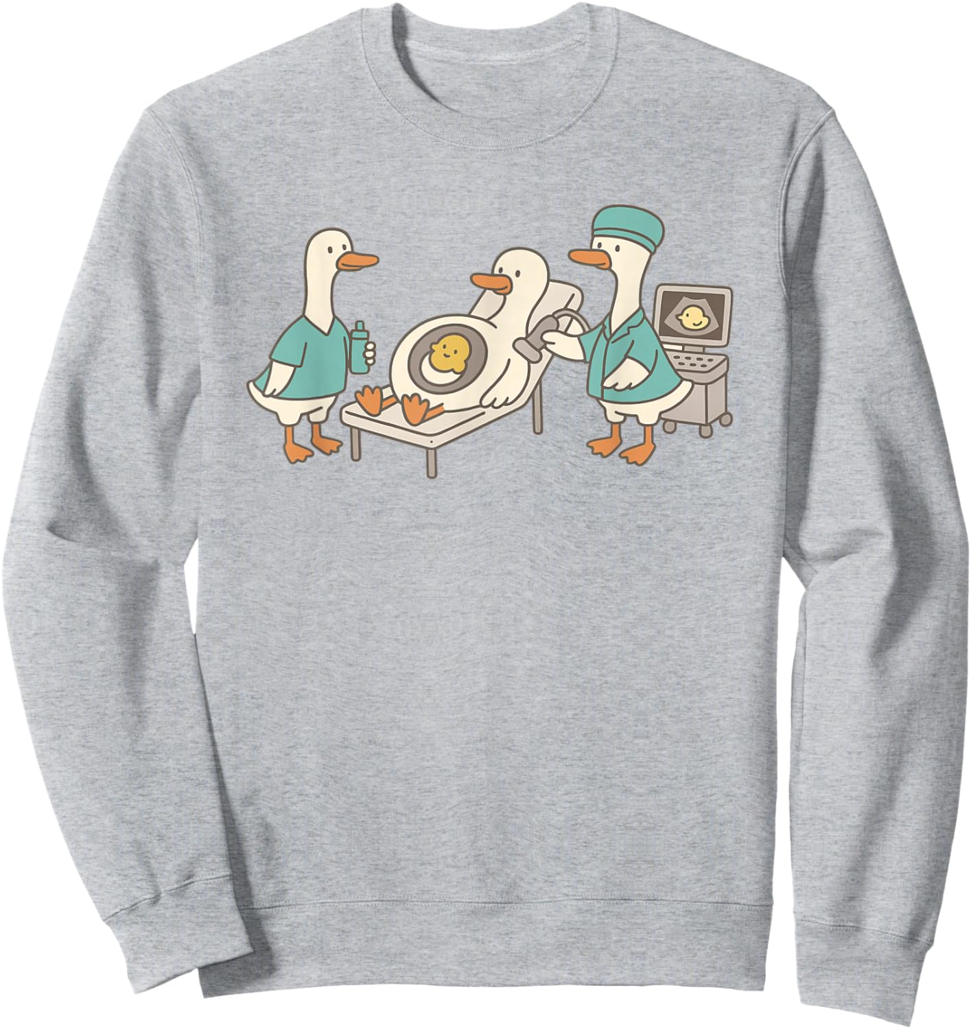 Silly Goose Ultrasound RDMS Sonography Student Graduation Sweatshirt - Sweatshirt | Ash