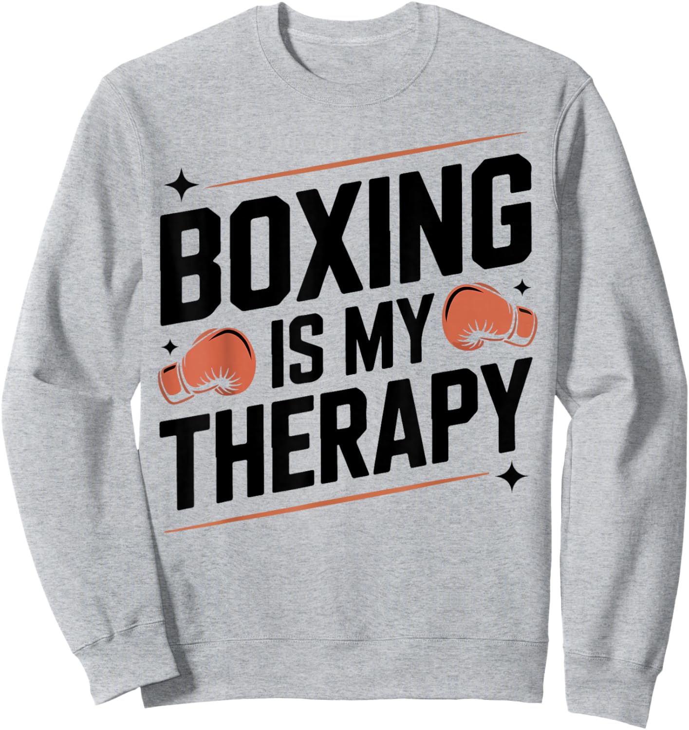 Boxing Boxing is My Therapy Sweatshirt - Sweatshirt | Ash