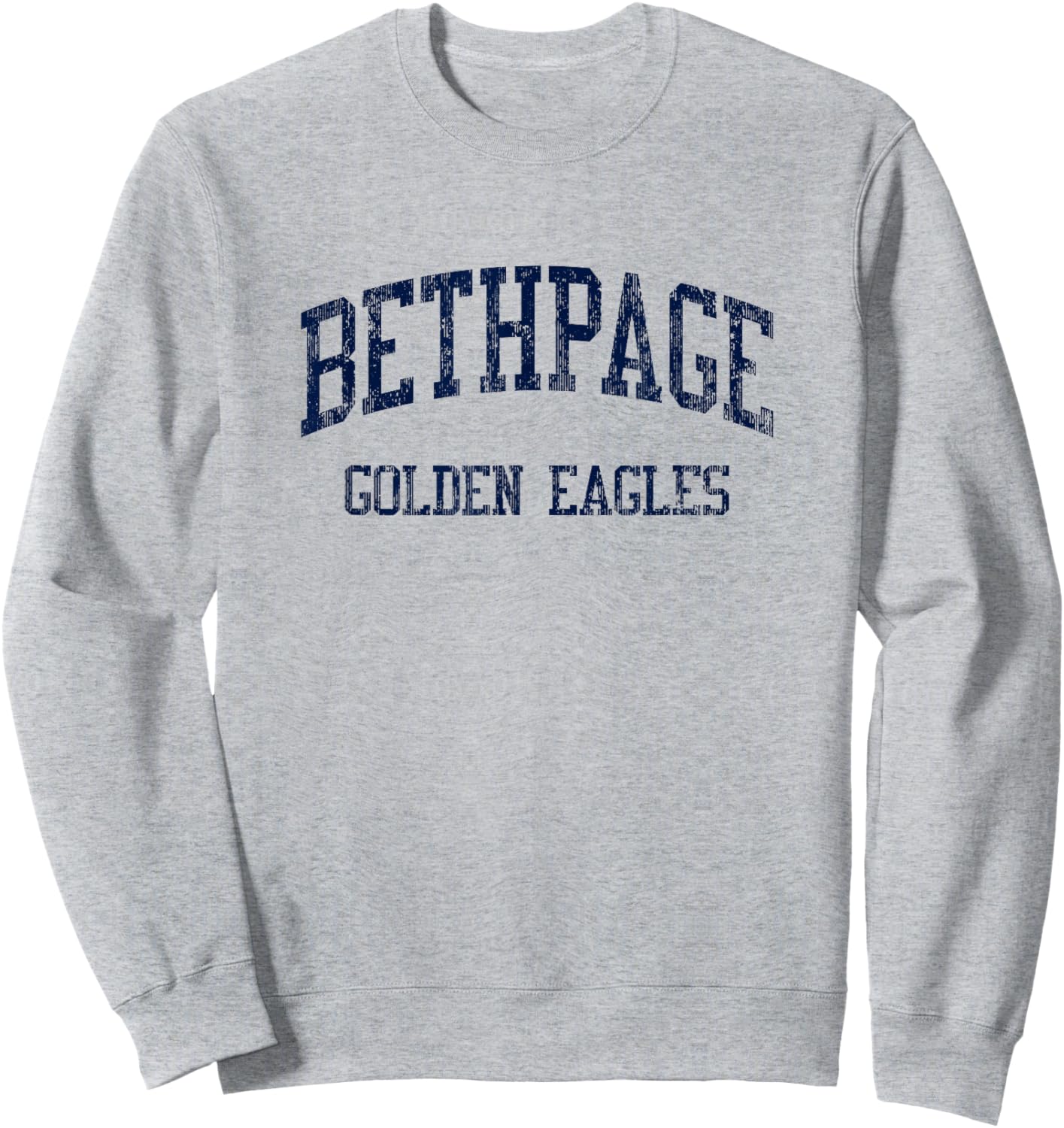 Bethpage High School HS Bethpage NY Vintage Sports Sweatshirt - Sweatshirt | Ash