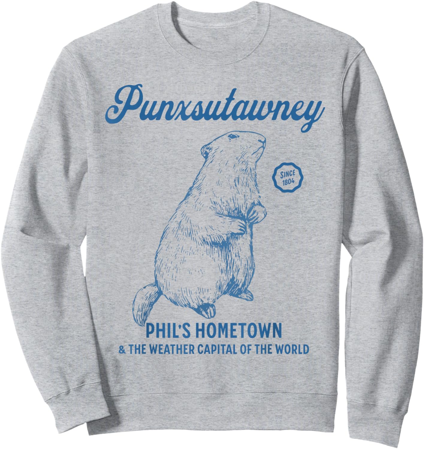 Punxsutawney - Phil's Hometown & Weather Capital of World Sweatshirt - Sweatshirt | Ash