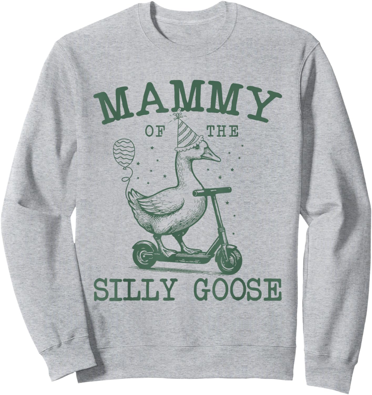 Mammy of The Silly Goose First Birthday Family Matching Sweatshirt - Sweatshirt | Ash