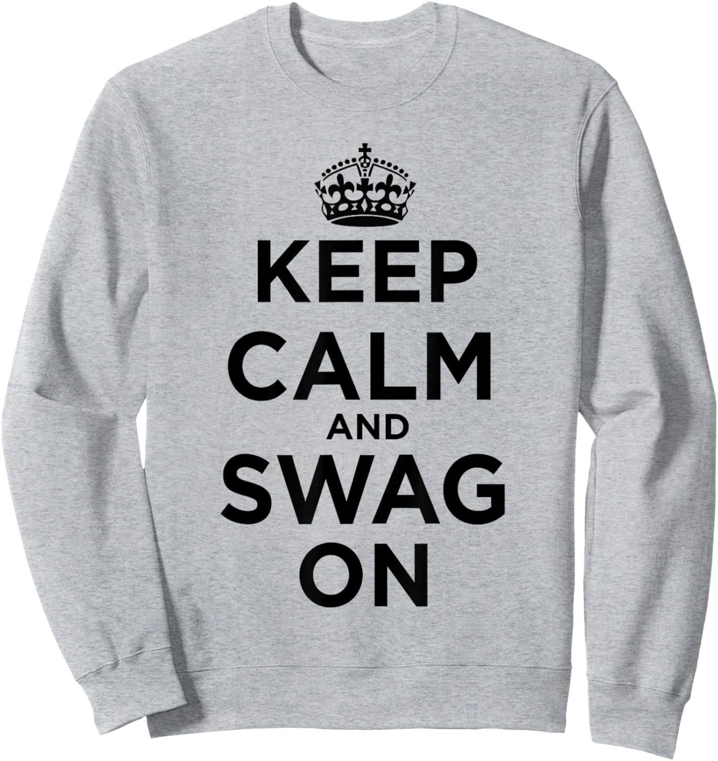 Keep Calm and Swag On Pink Sweatshirt - Sweatshirt | Ash