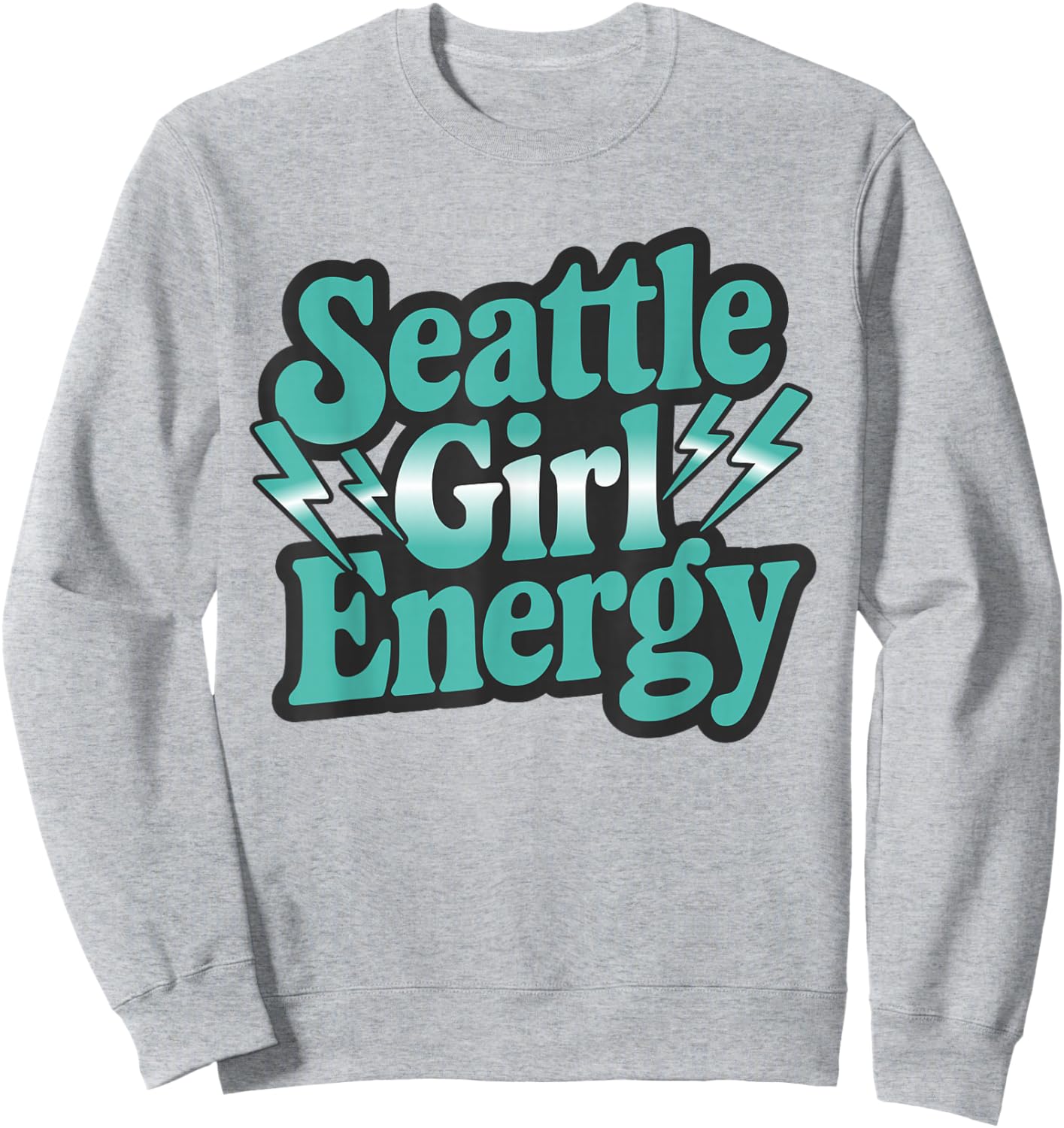 Seattle Girl Throwback Energy Vintage SEA Girls Sweatshirt - Sweatshirt | Ash