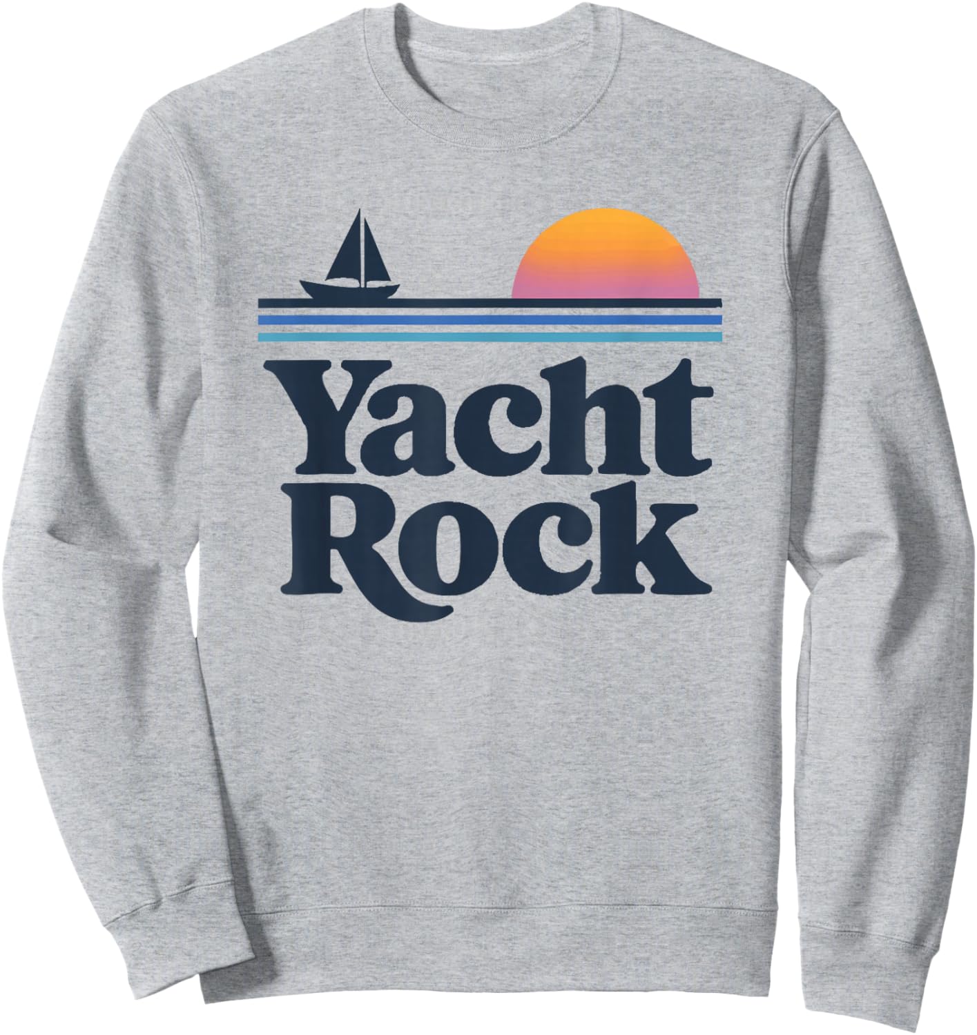 Yacht Rock Retro Sunset Sweatshirt - Sweatshirt | Ash