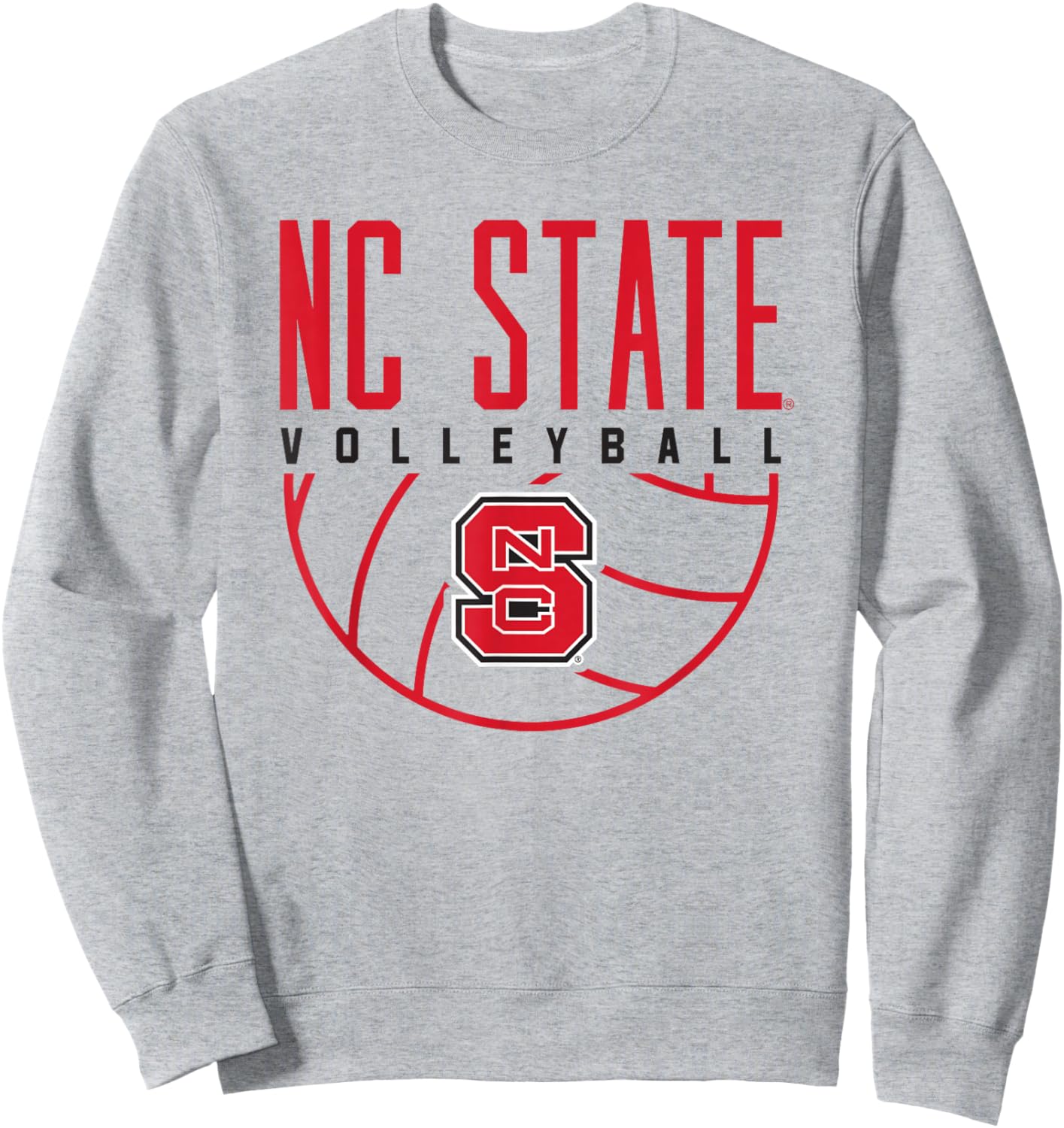 NC State Wolfpack Volleyball Sweatshirt - Sweatshirt | Ash
