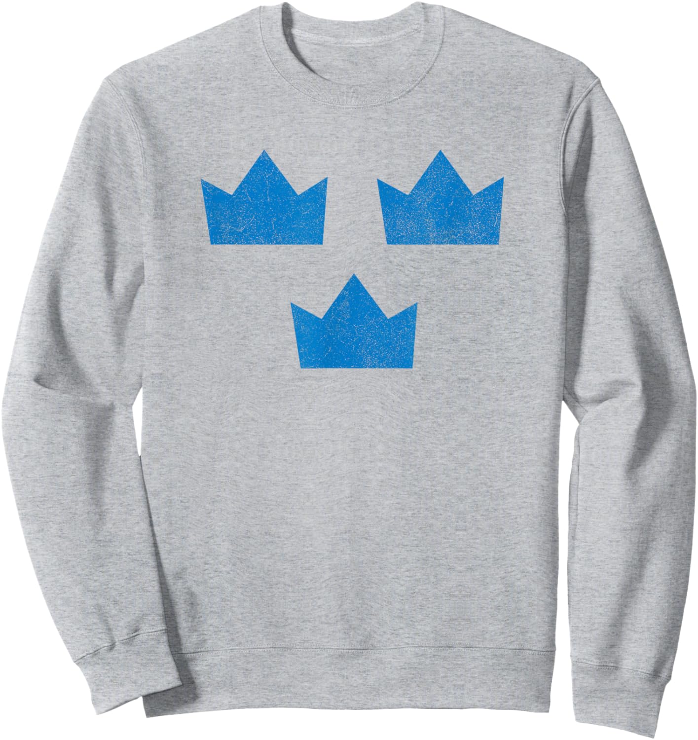 Sweden Flag Three Crowns Sverige Swedish Hockey Sweatshirt - Sweatshirt | Ash