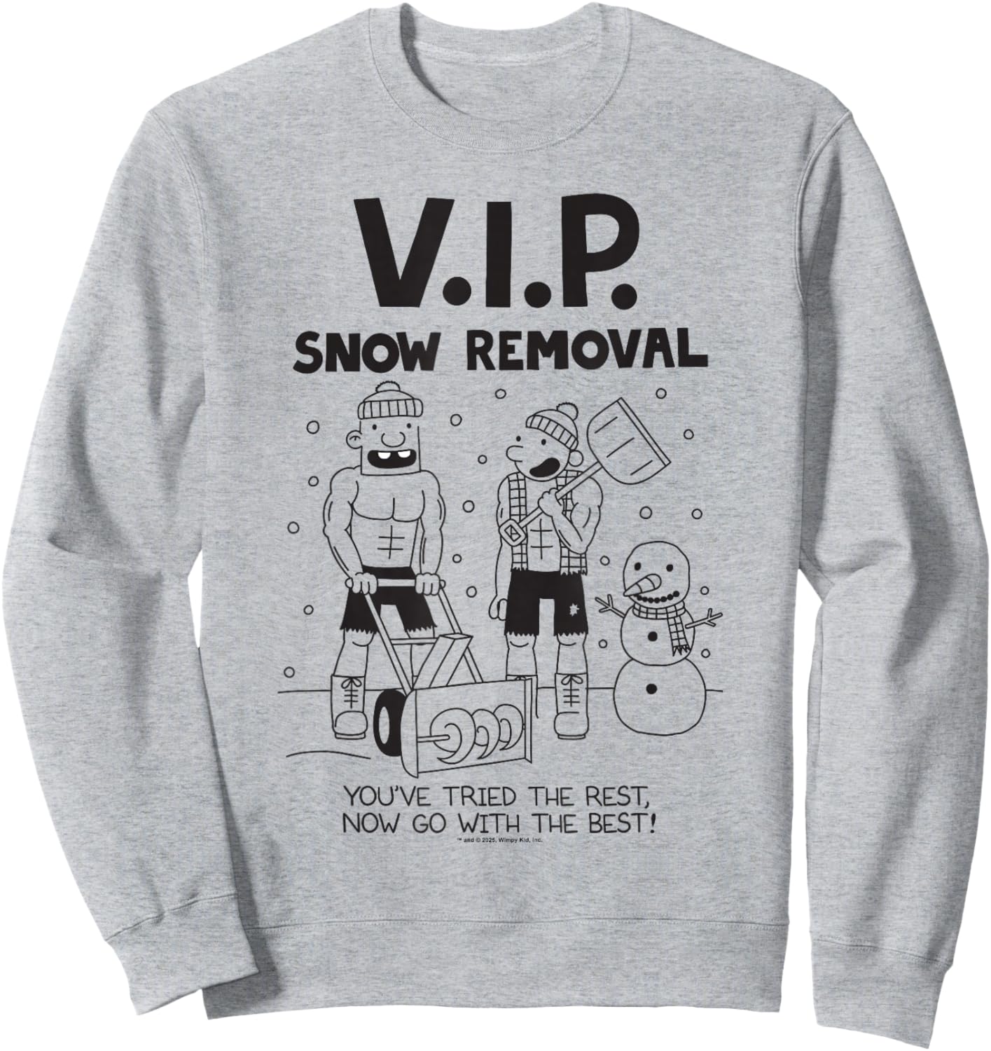 Diary of a Wimpy Kid V.I.P. Snow Removal Sweatshirt - Sweatshirt | Ash