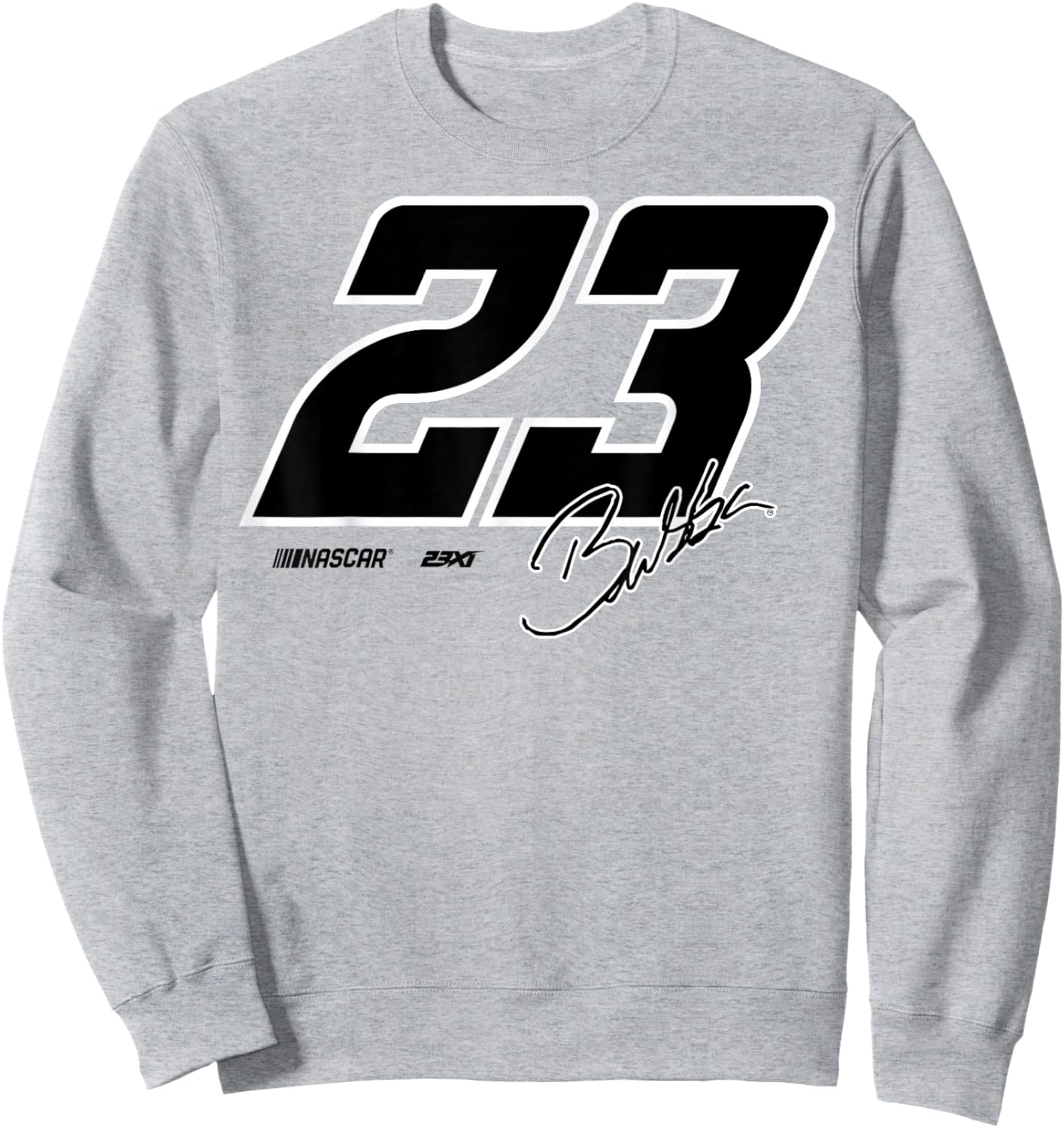 NASCAR No. 23 Darrell Bubba Wallace Jr Signature 23XI Racing Sweatshirt - Sweatshirt | Ash